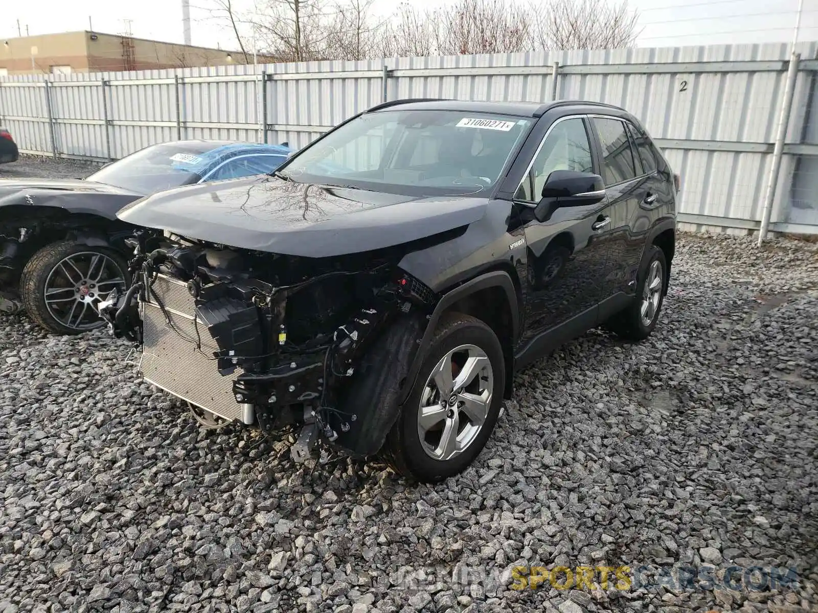 2 Photograph of a damaged car 2T3DWRFV7LW091887 TOYOTA RAV4 2020