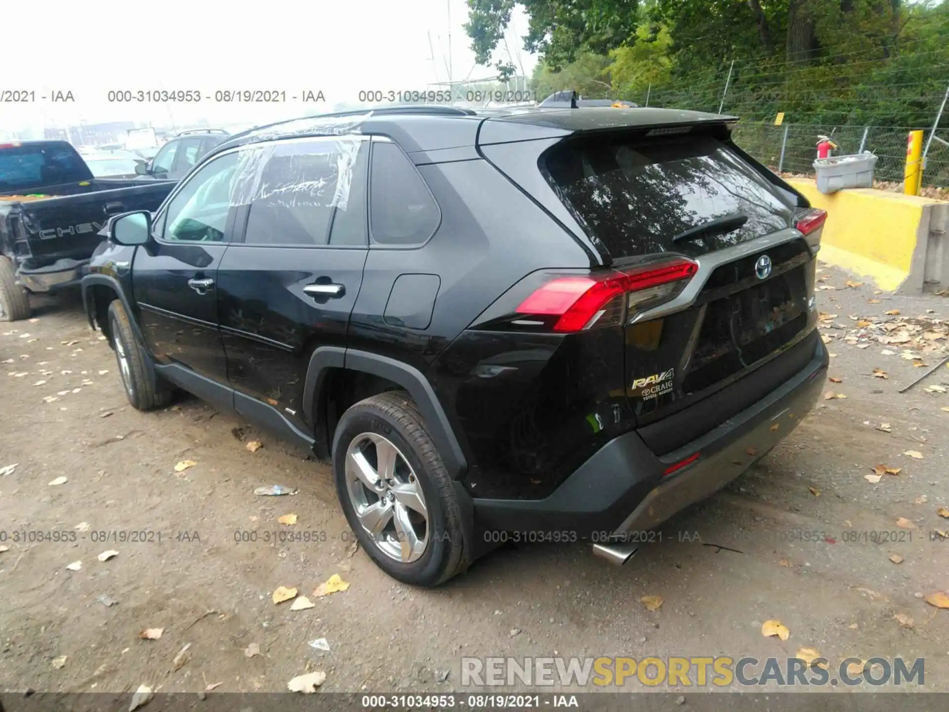 3 Фотография поврежденного автомобиля 2T3DWRFV8LW065878 TOYOTA RAV4 2020