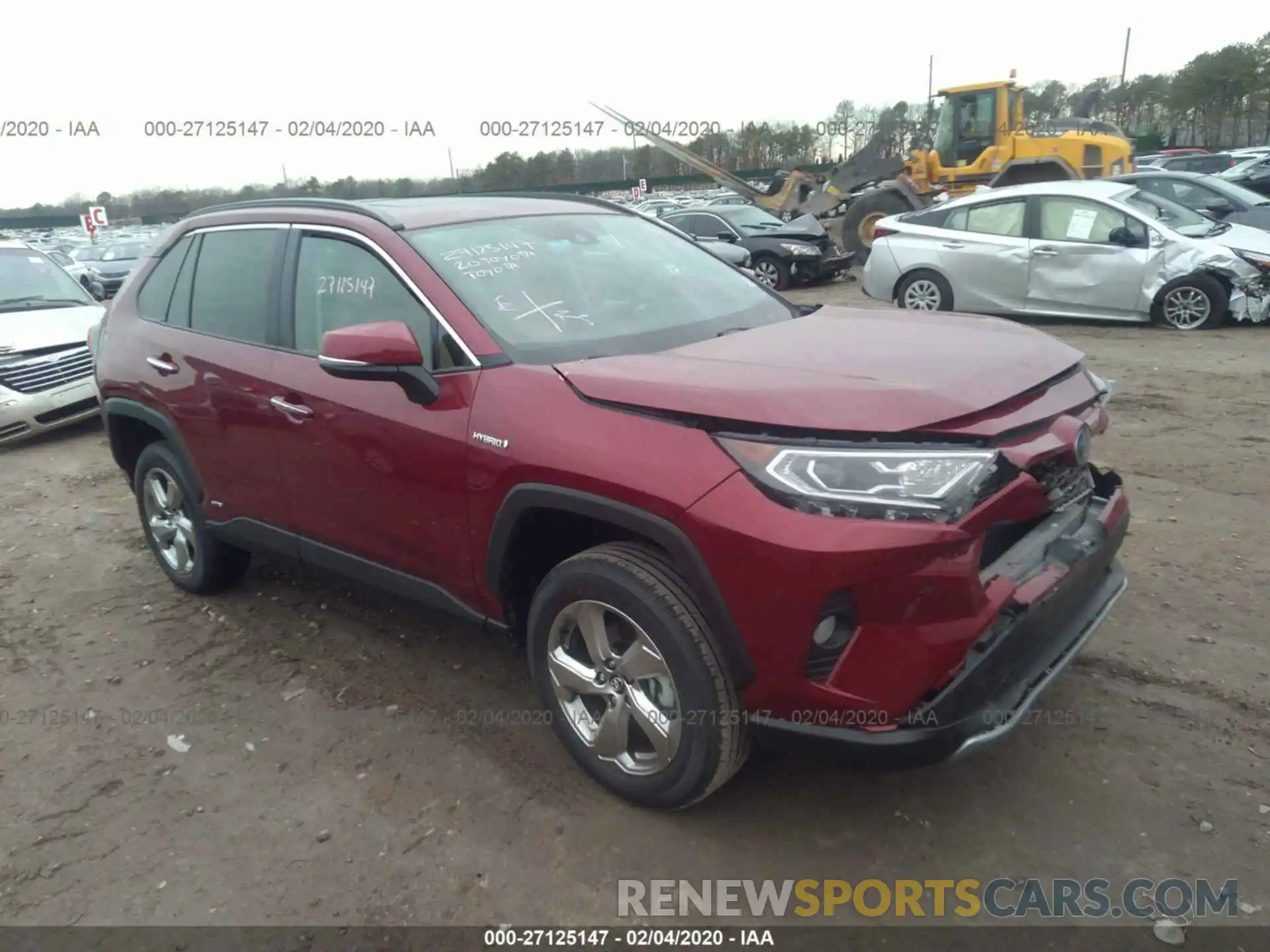 1 Photograph of a damaged car 2T3DWRFV9LW050399 TOYOTA RAV4 2020