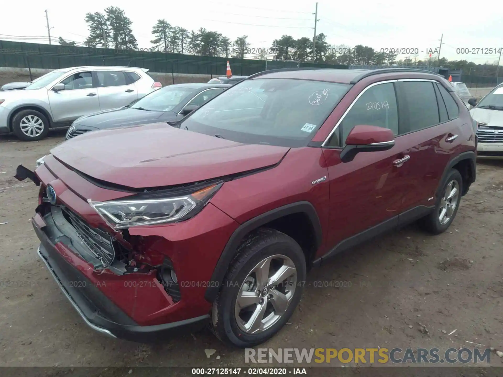 2 Photograph of a damaged car 2T3DWRFV9LW050399 TOYOTA RAV4 2020