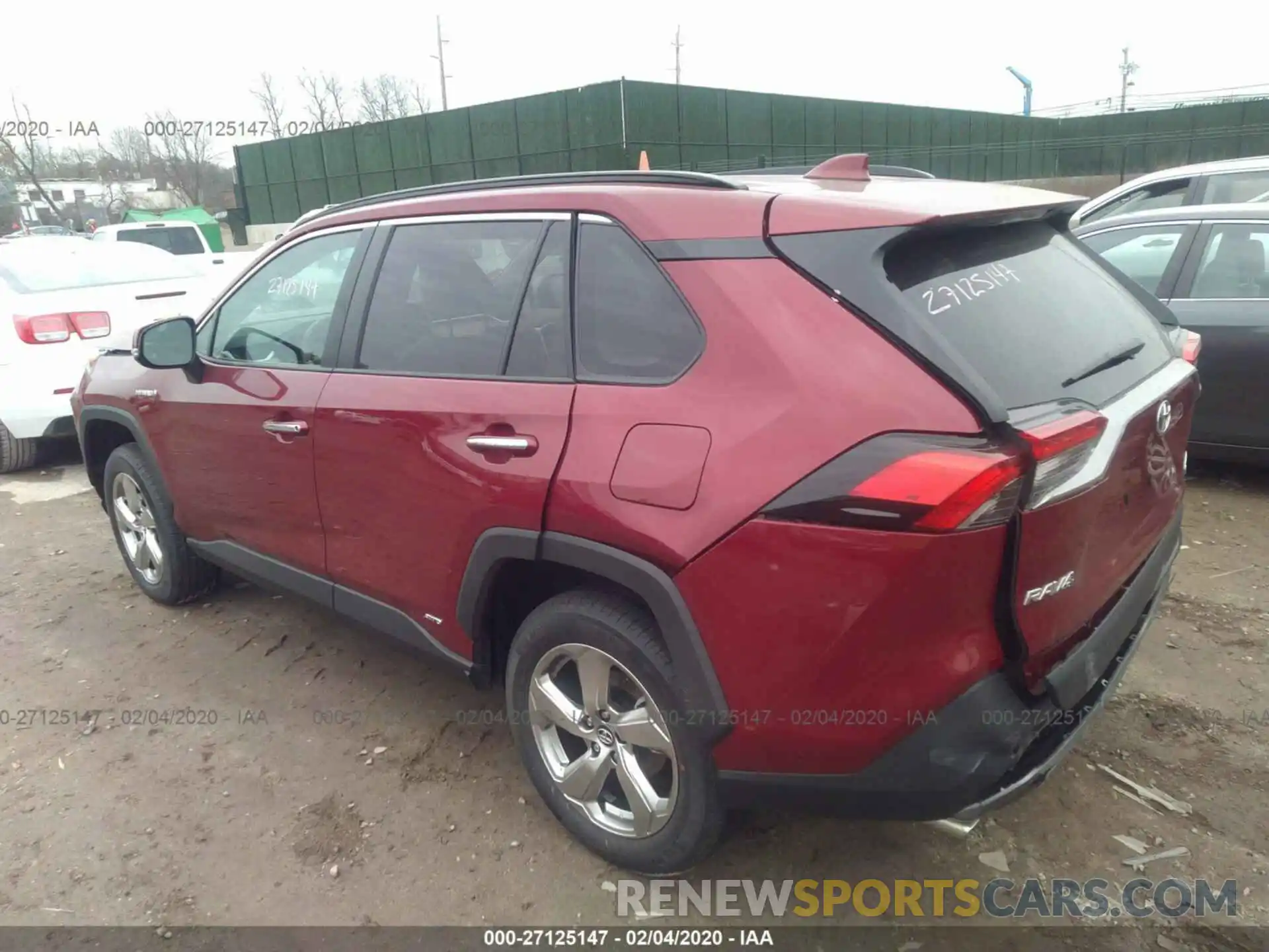 3 Фотография поврежденного автомобиля 2T3DWRFV9LW050399 TOYOTA RAV4 2020