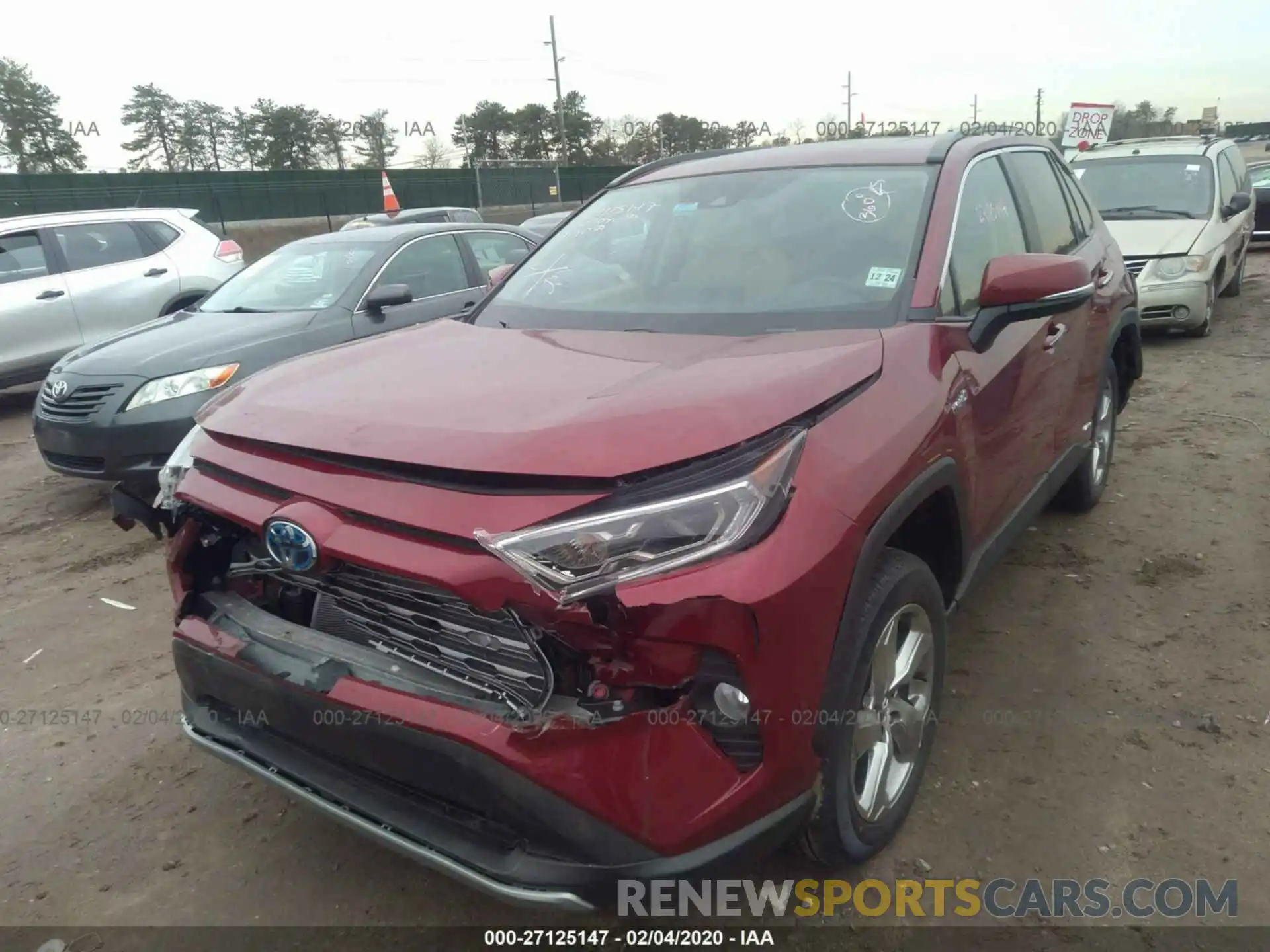 6 Photograph of a damaged car 2T3DWRFV9LW050399 TOYOTA RAV4 2020