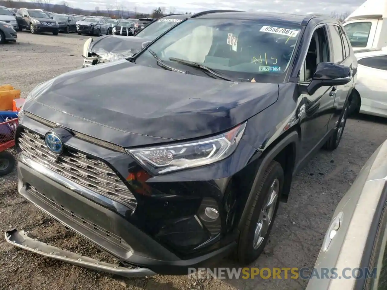 2 Photograph of a damaged car 2T3DWRFV9LW053349 TOYOTA RAV4 2020