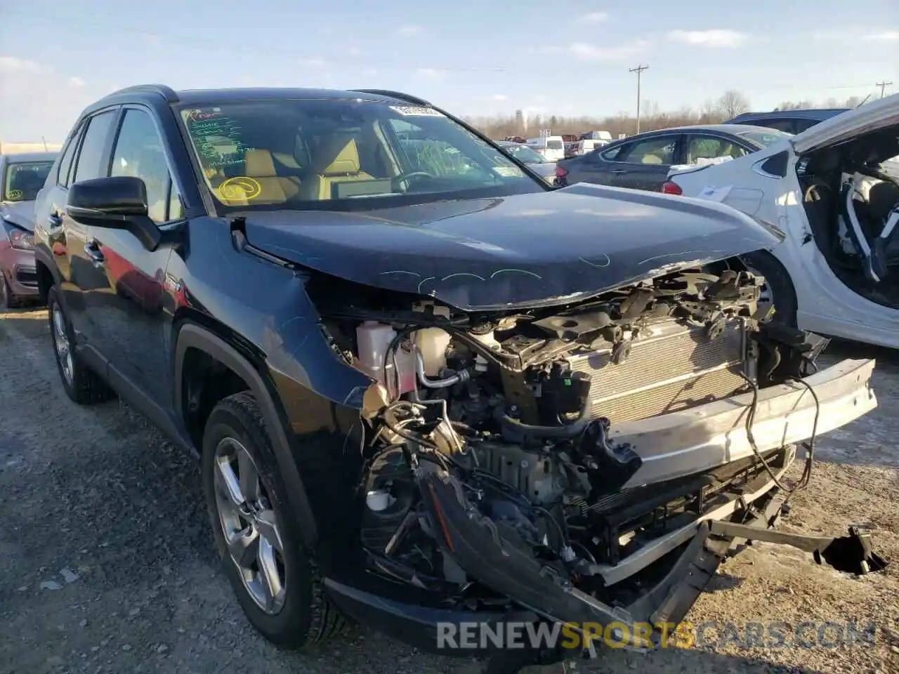 1 Photograph of a damaged car 2T3DWRFV9LW063296 TOYOTA RAV4 2020