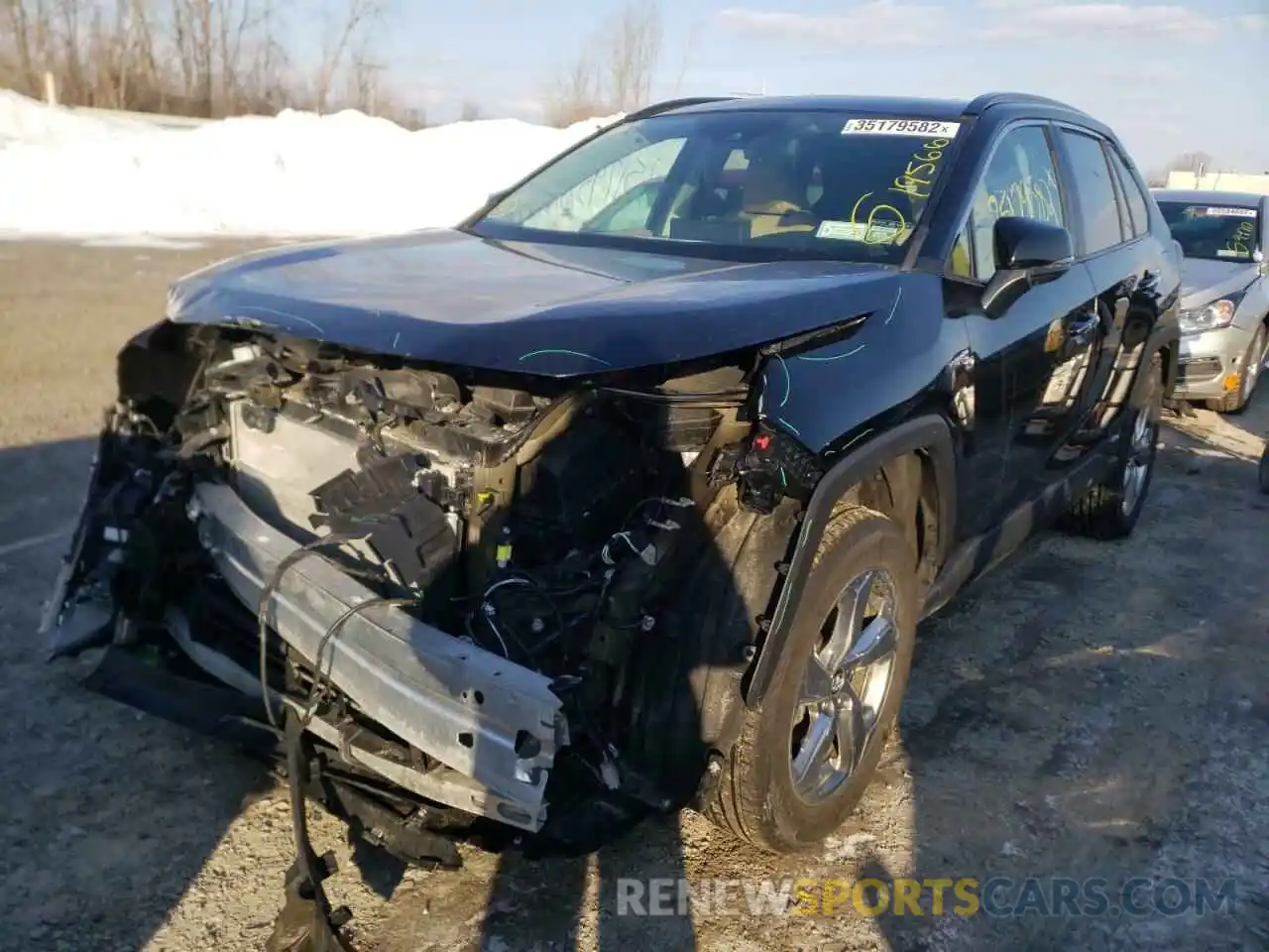 2 Photograph of a damaged car 2T3DWRFV9LW063296 TOYOTA RAV4 2020