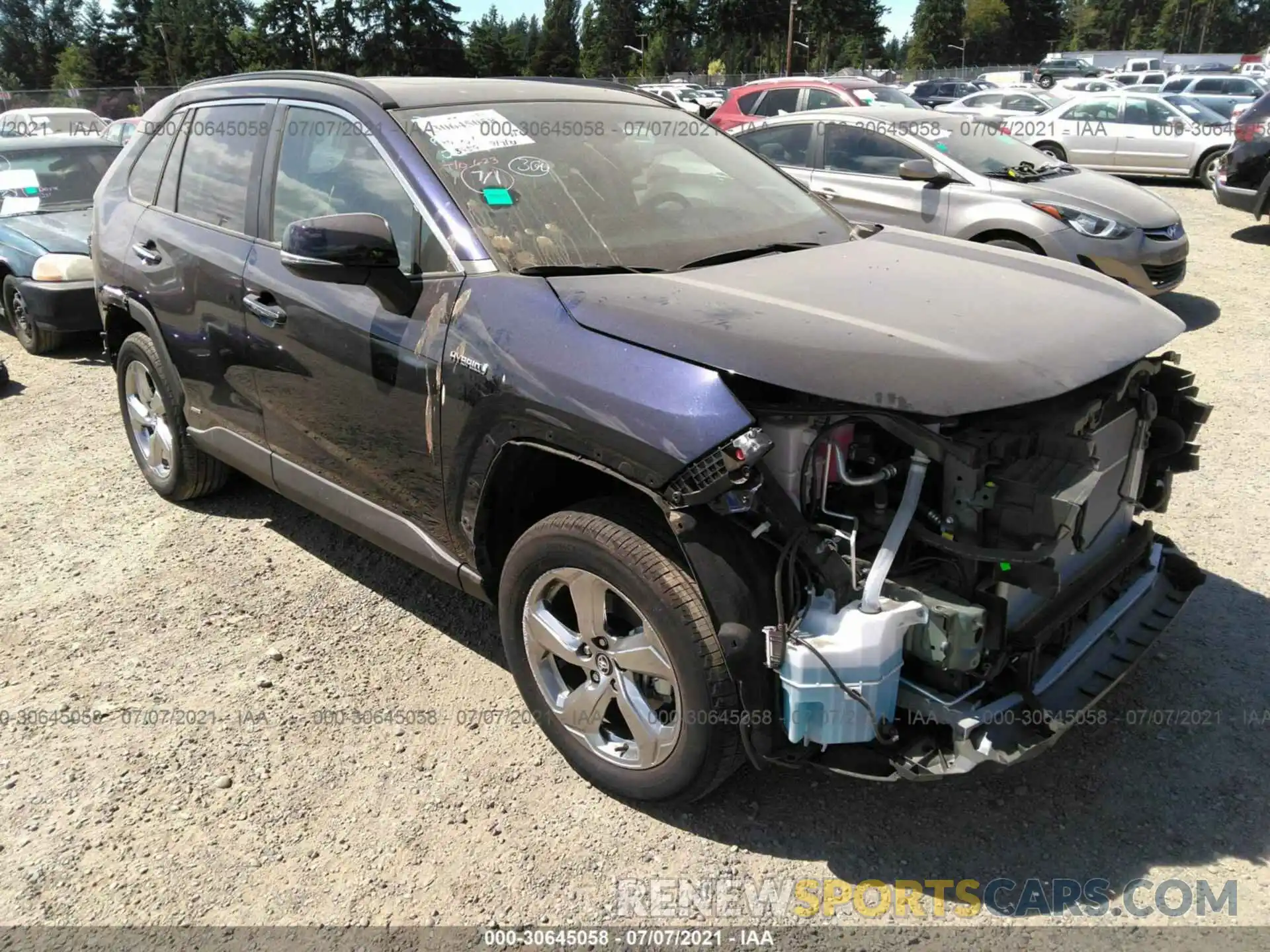 1 Photograph of a damaged car 2T3DWRFVXLW055384 TOYOTA RAV4 2020