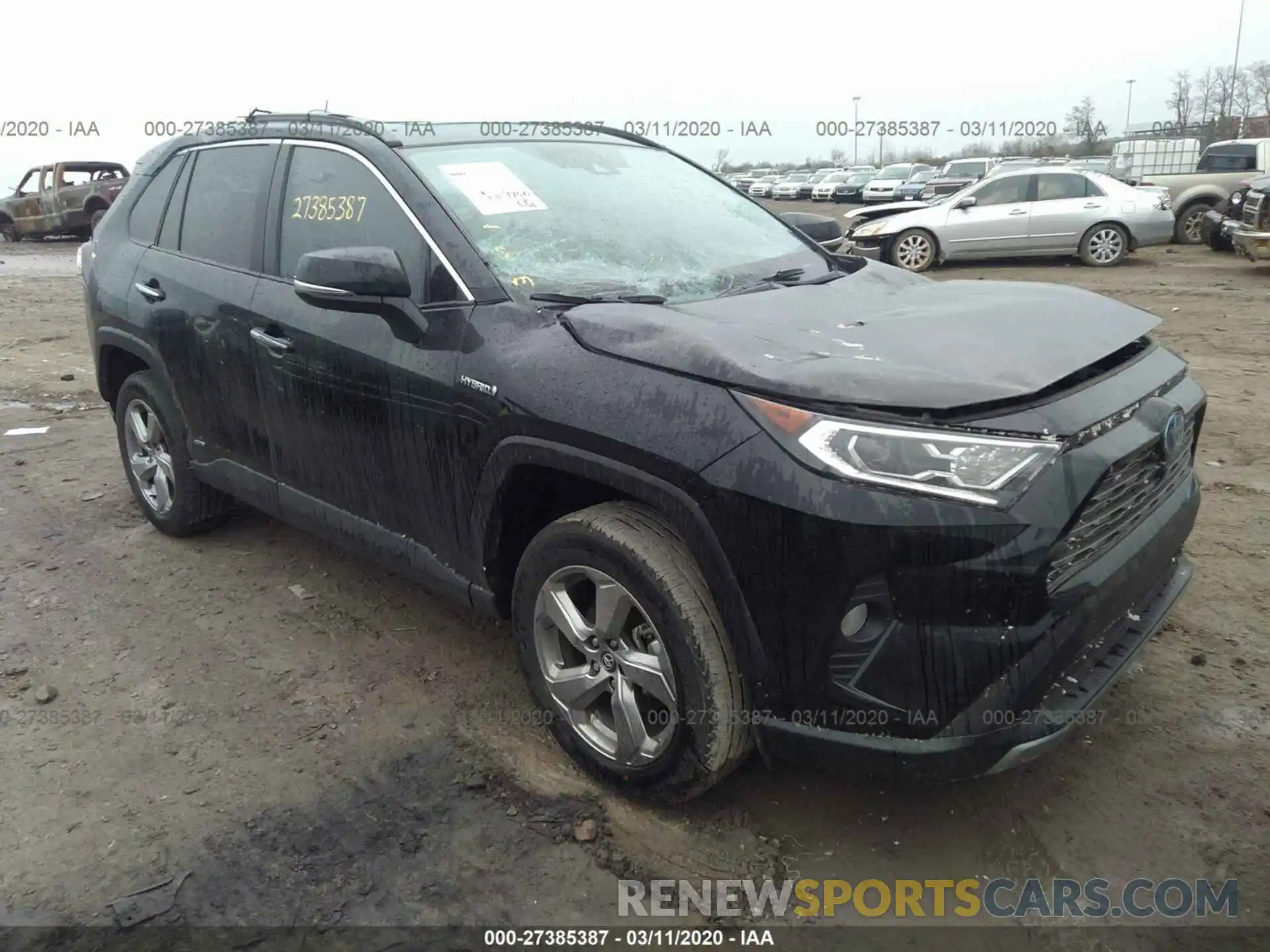 1 Photograph of a damaged car 2T3DWRFVXLW055773 TOYOTA RAV4 2020