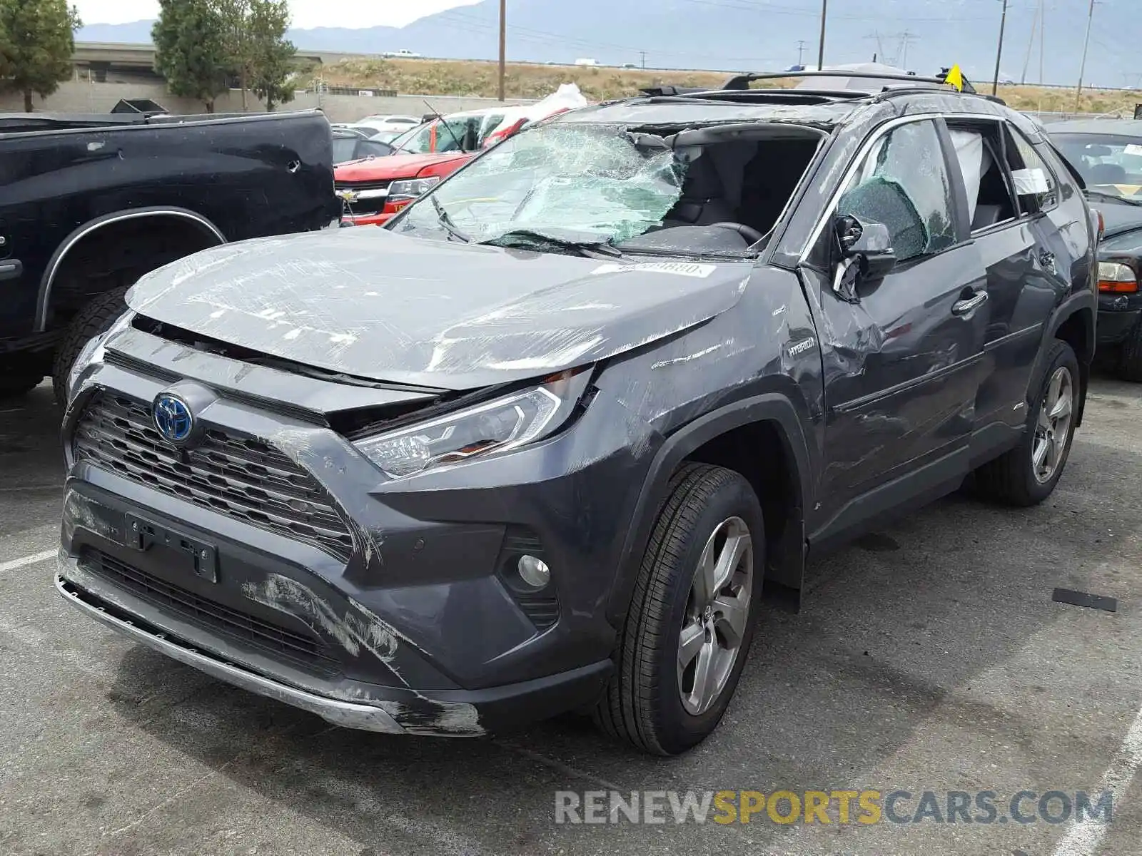 2 Photograph of a damaged car 2T3DWRFVXLW059399 TOYOTA RAV4 2020