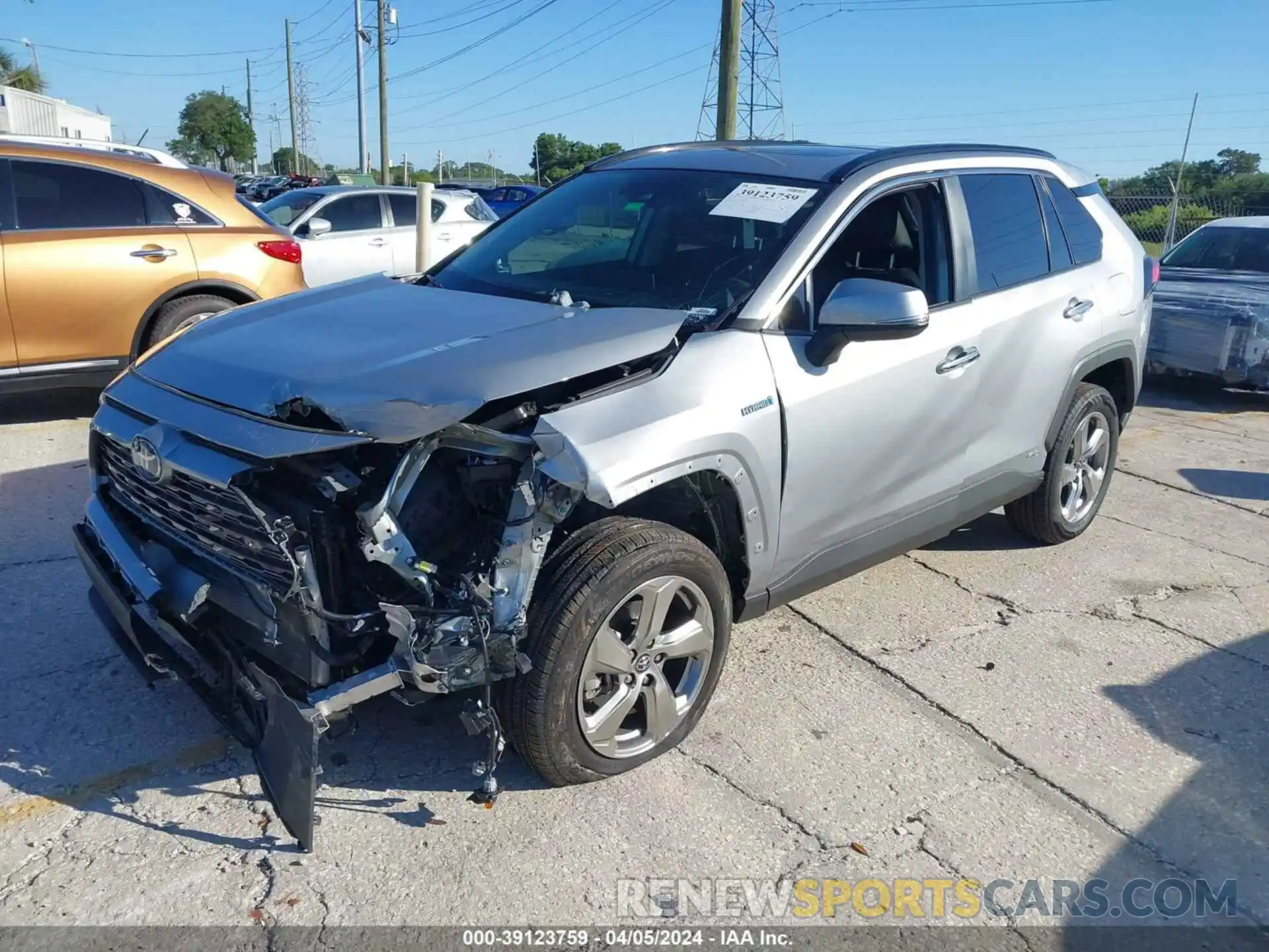 2 Photograph of a damaged car 2T3DWRFVXLW070192 TOYOTA RAV4 2020