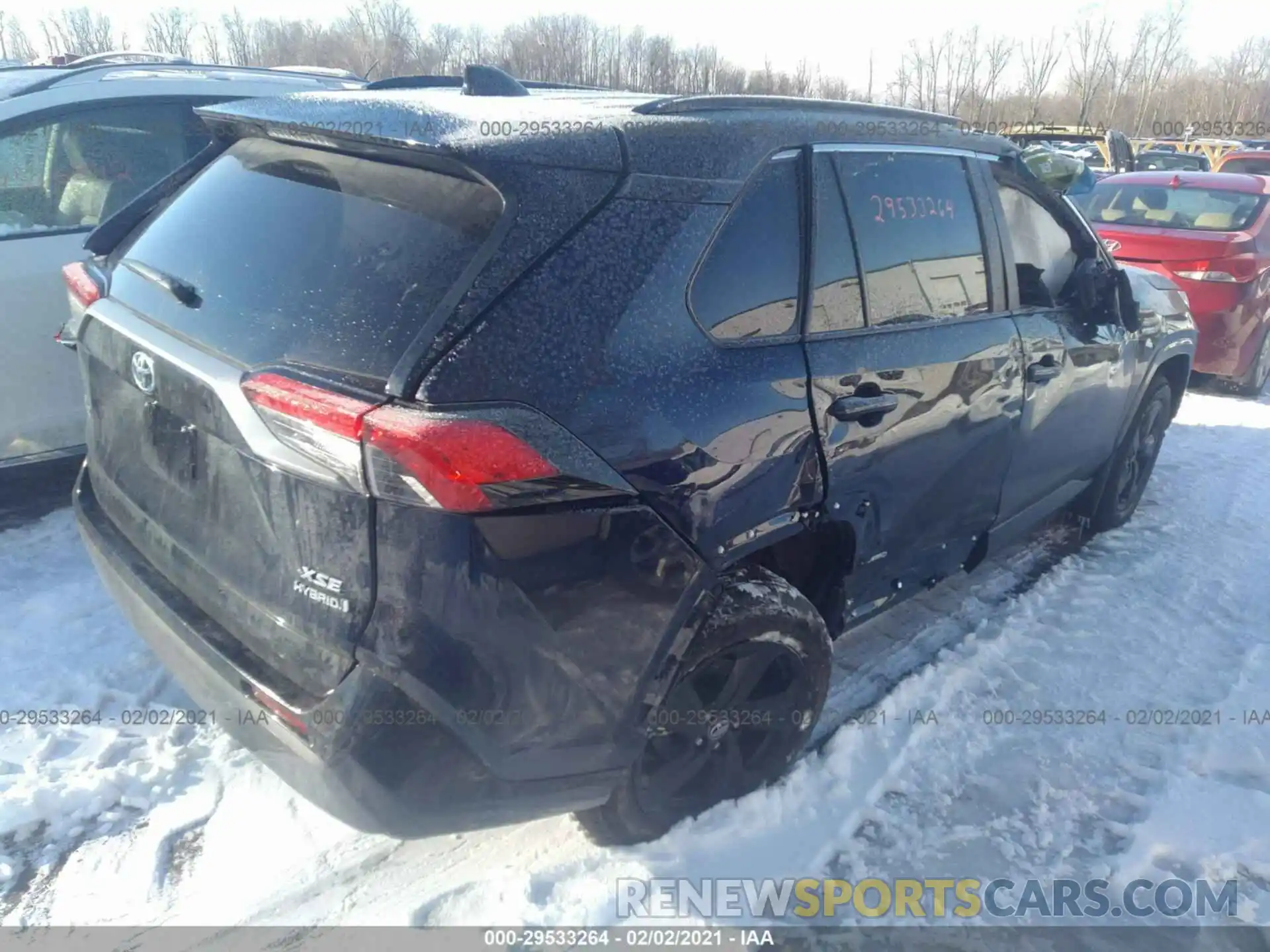 4 Photograph of a damaged car 2T3E6RFV4LW001244 TOYOTA RAV4 2020