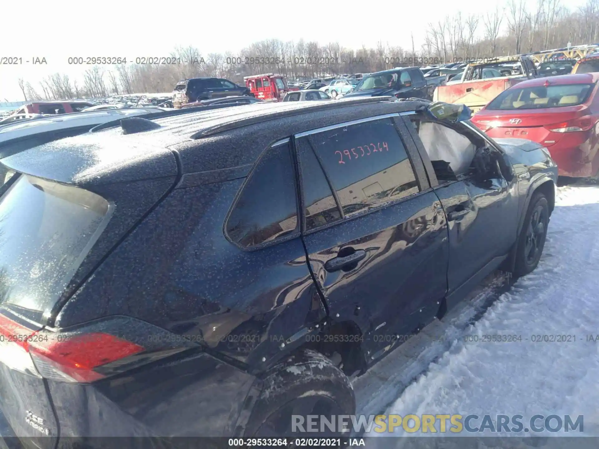 6 Photograph of a damaged car 2T3E6RFV4LW001244 TOYOTA RAV4 2020