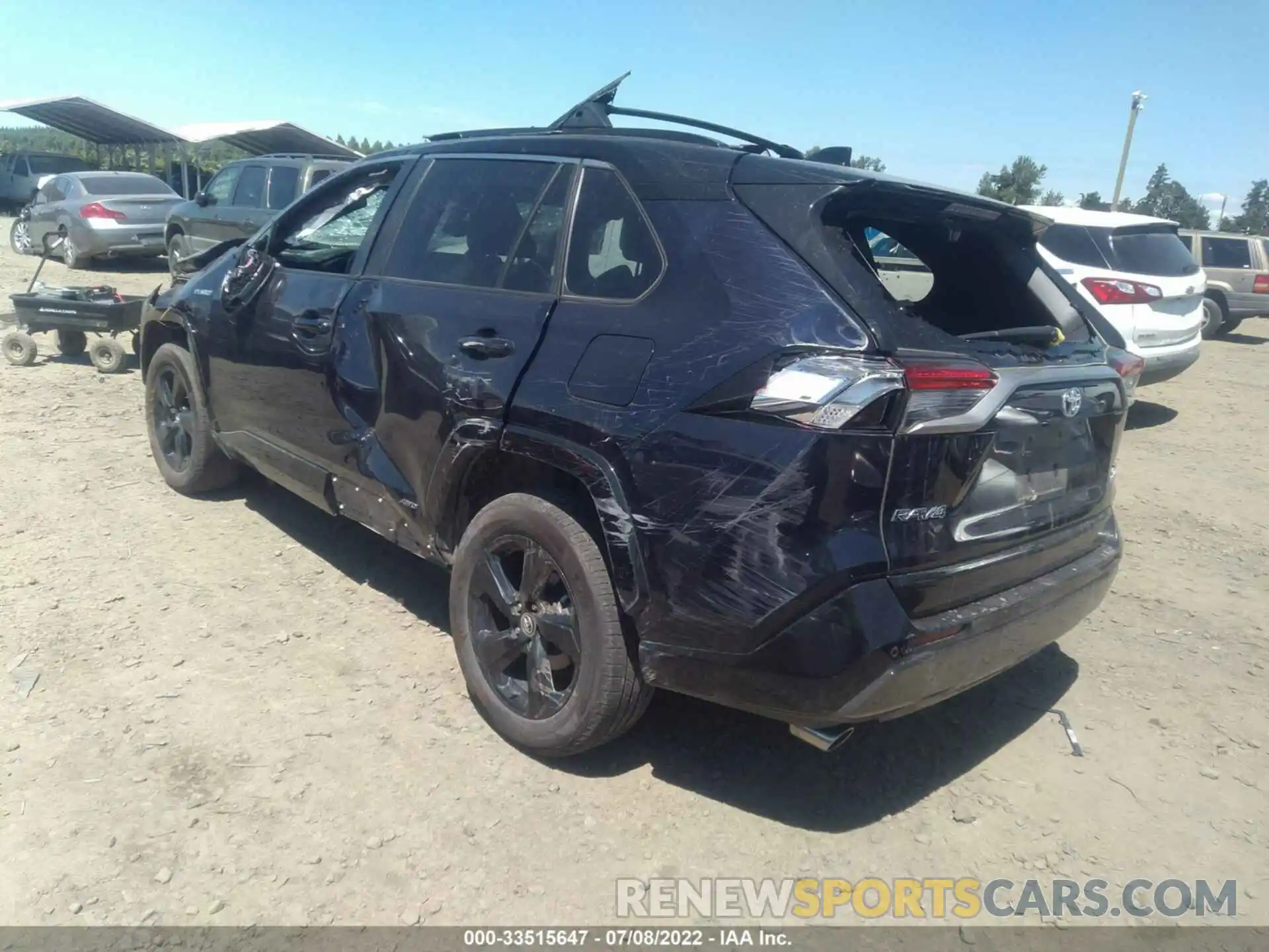 3 Photograph of a damaged car 2T3E6RFV5LW001401 TOYOTA RAV4 2020