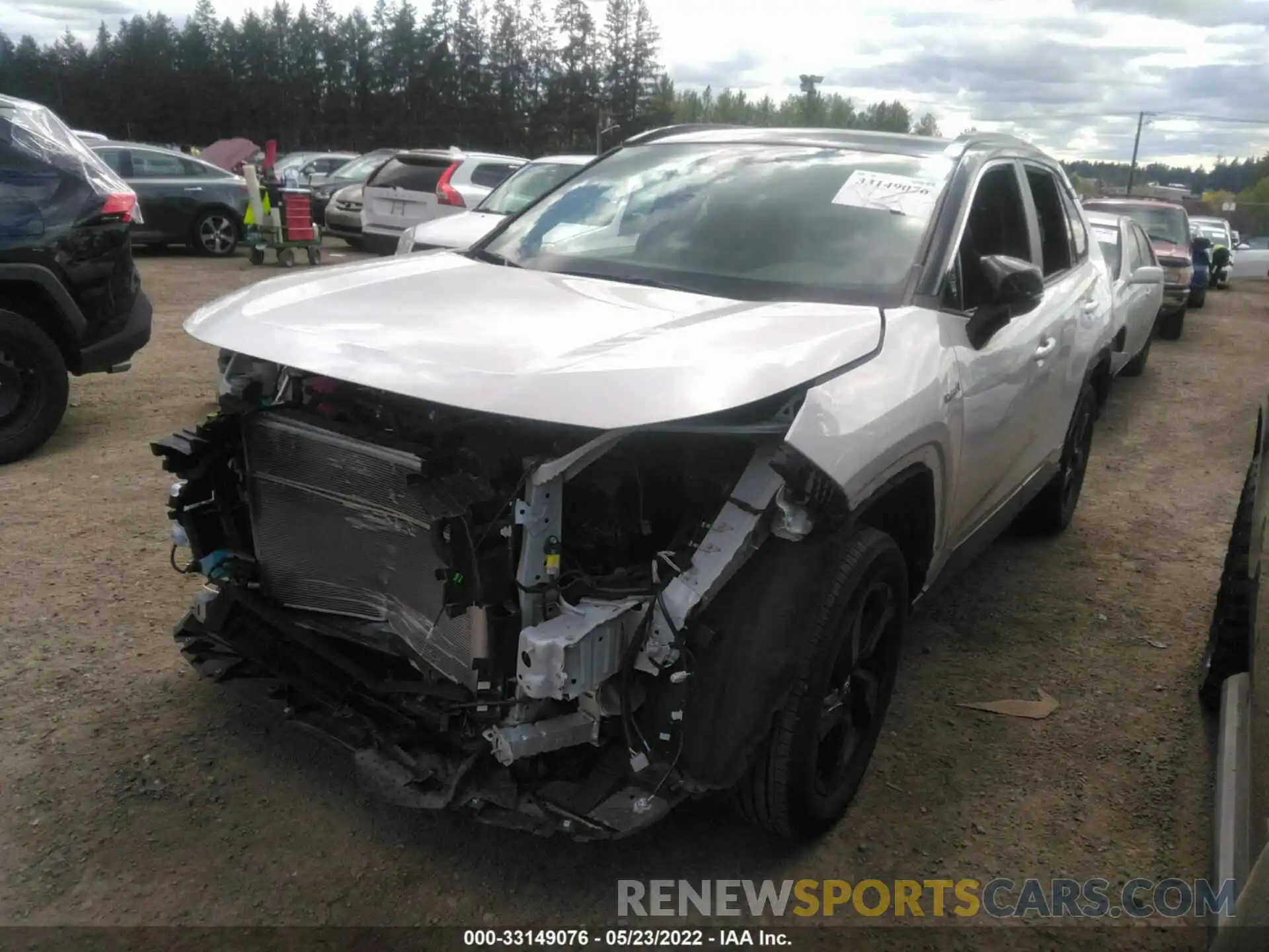 2 Photograph of a damaged car 2T3E6RFV6LW002184 TOYOTA RAV4 2020