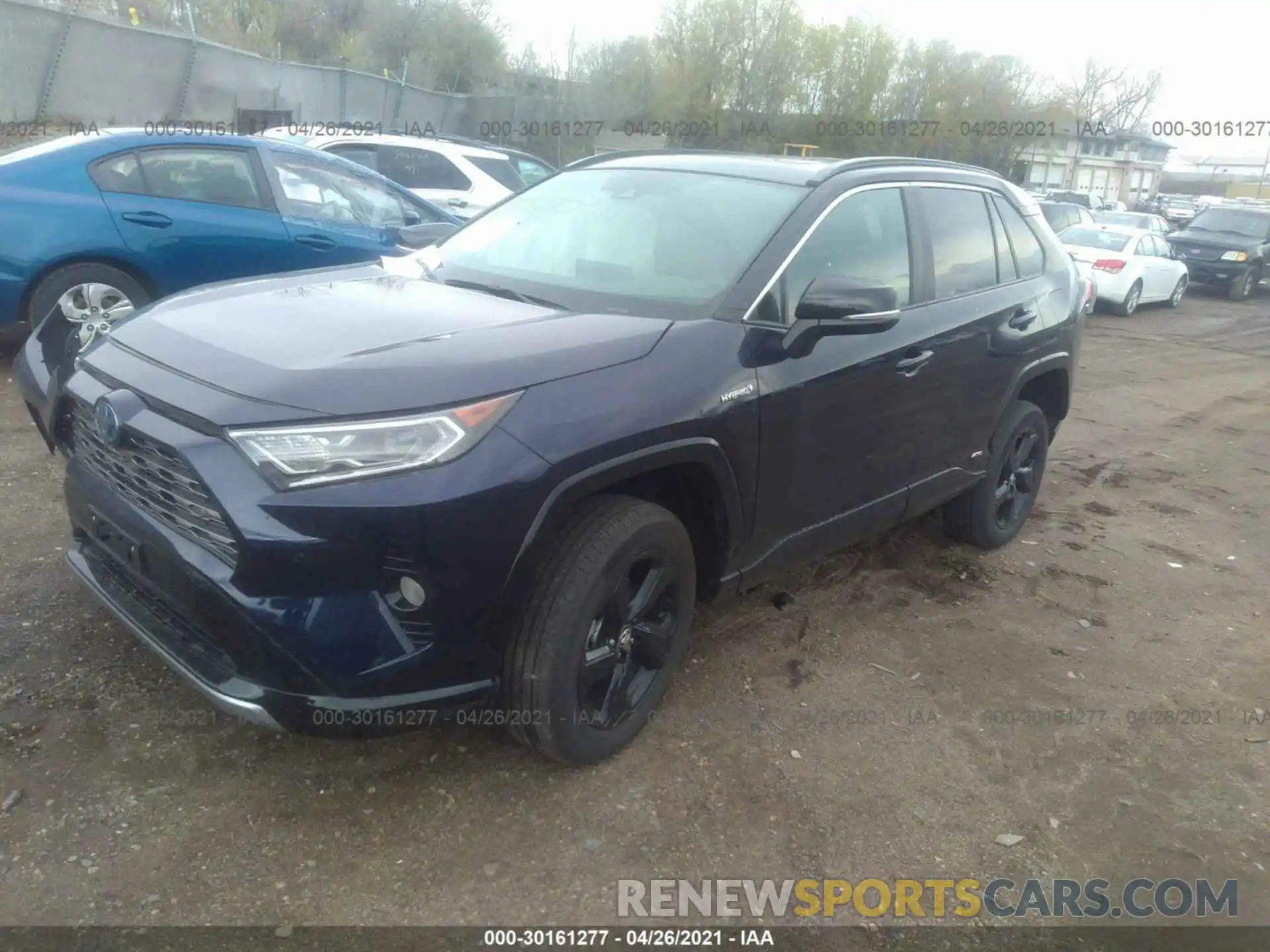 2 Photograph of a damaged car 2T3E6RFVXLW001667 TOYOTA RAV4 2020