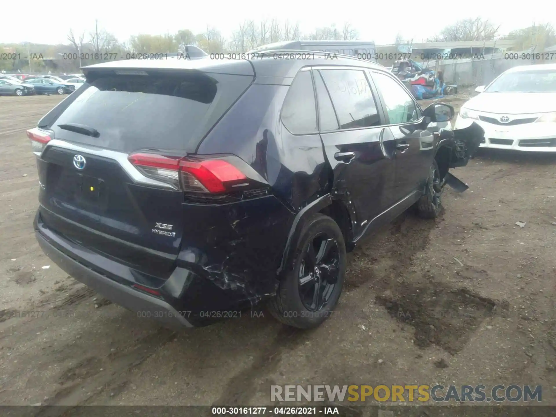 4 Фотография поврежденного автомобиля 2T3E6RFVXLW001667 TOYOTA RAV4 2020