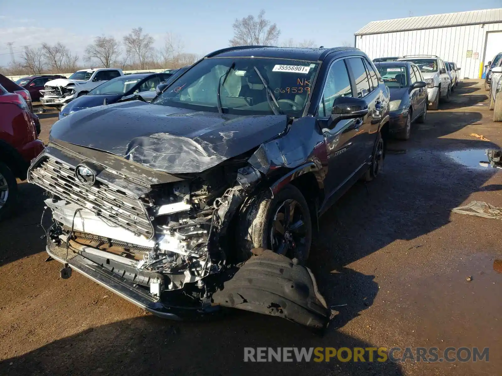 2 Photograph of a damaged car 2T3EWRFV0LW069539 TOYOTA RAV4 2020