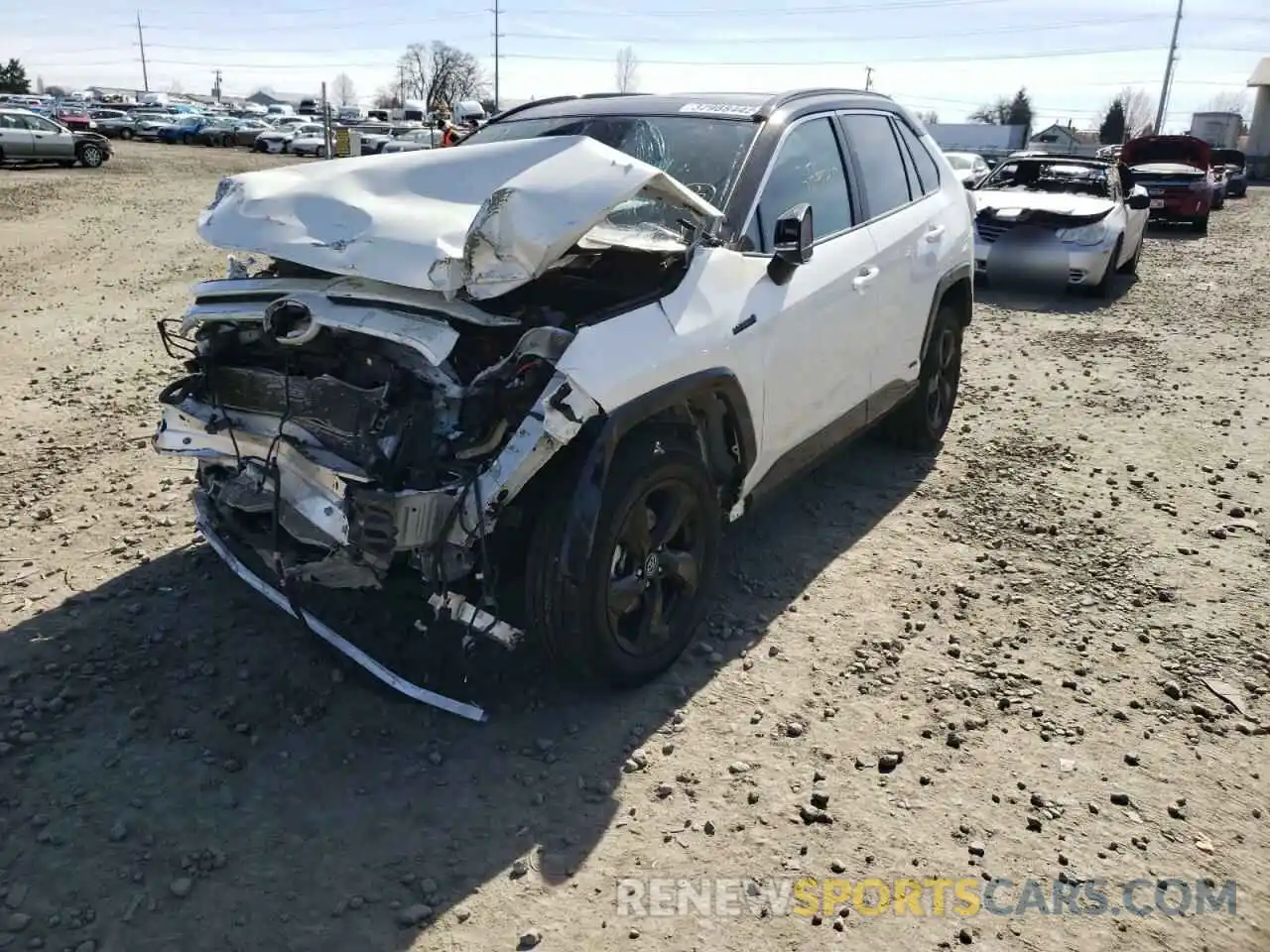 2 Photograph of a damaged car 2T3EWRFV0LW082257 TOYOTA RAV4 2020