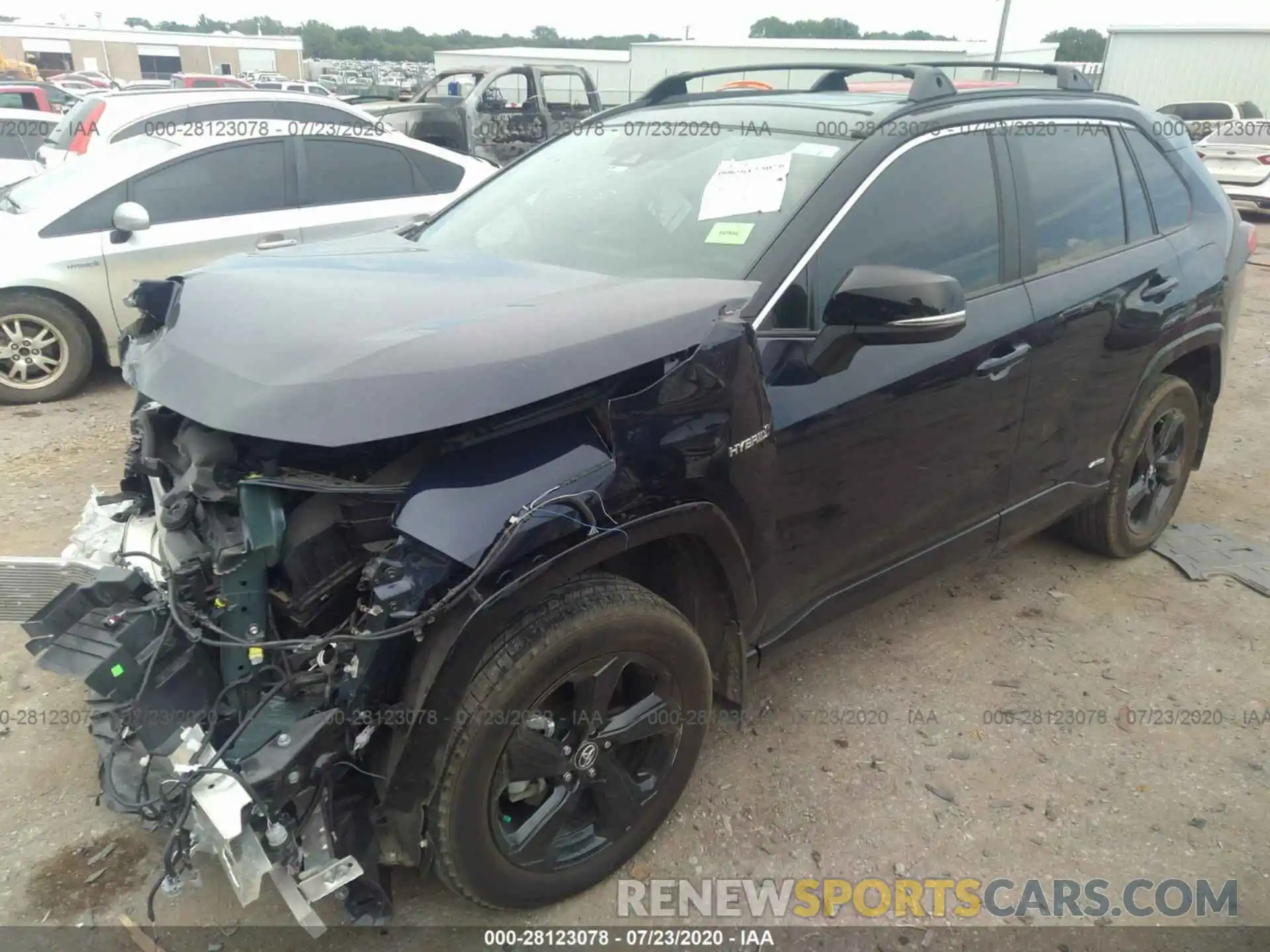 2 Photograph of a damaged car 2T3EWRFV1LW055875 TOYOTA RAV4 2020