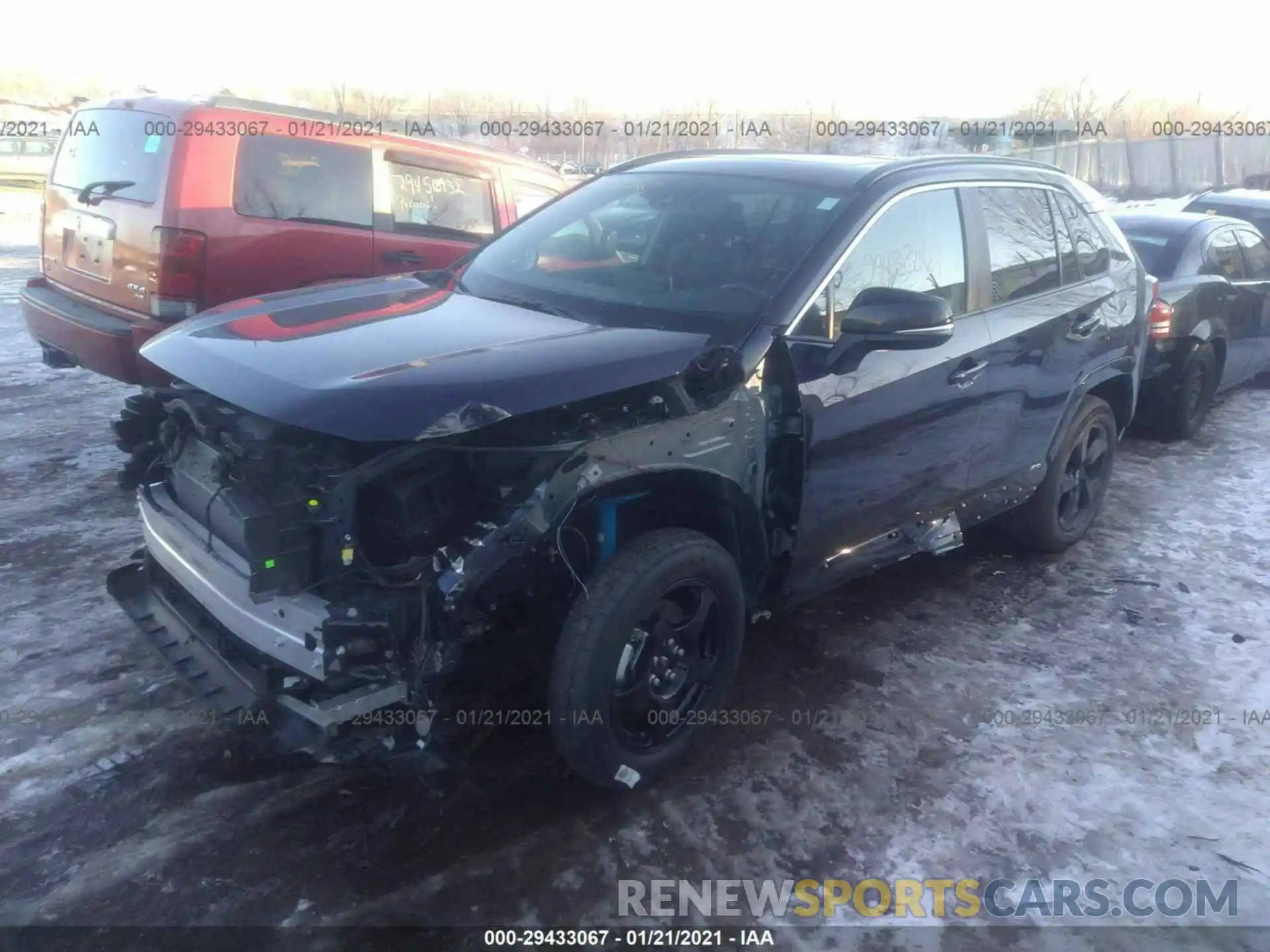 2 Photograph of a damaged car 2T3EWRFV1LW080386 TOYOTA RAV4 2020