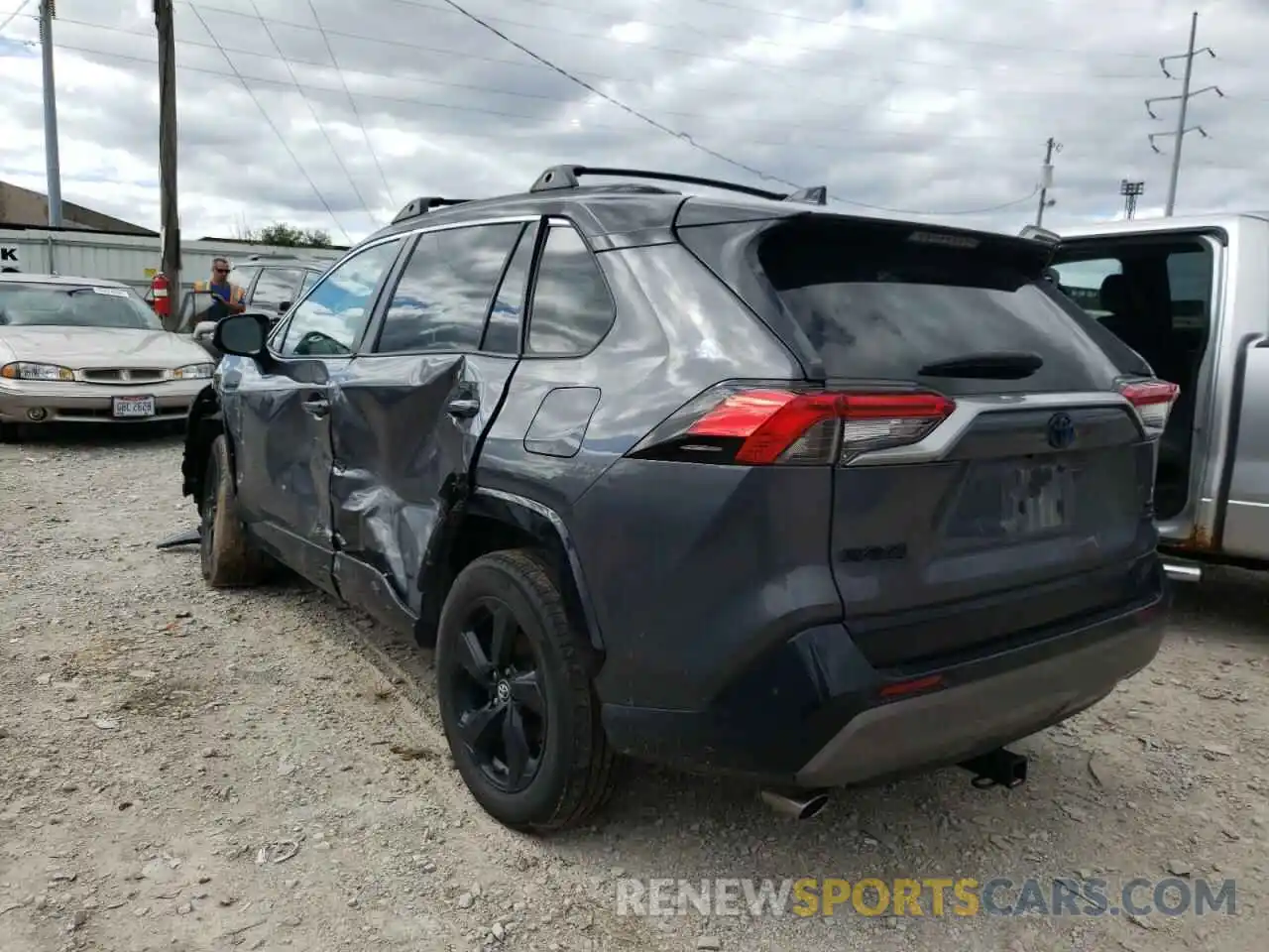 3 Photograph of a damaged car 2T3EWRFV2LW051477 TOYOTA RAV4 2020