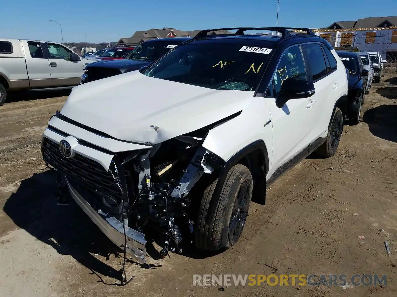 2 Photograph of a damaged car 2T3EWRFV2LW089257 TOYOTA RAV4 2020