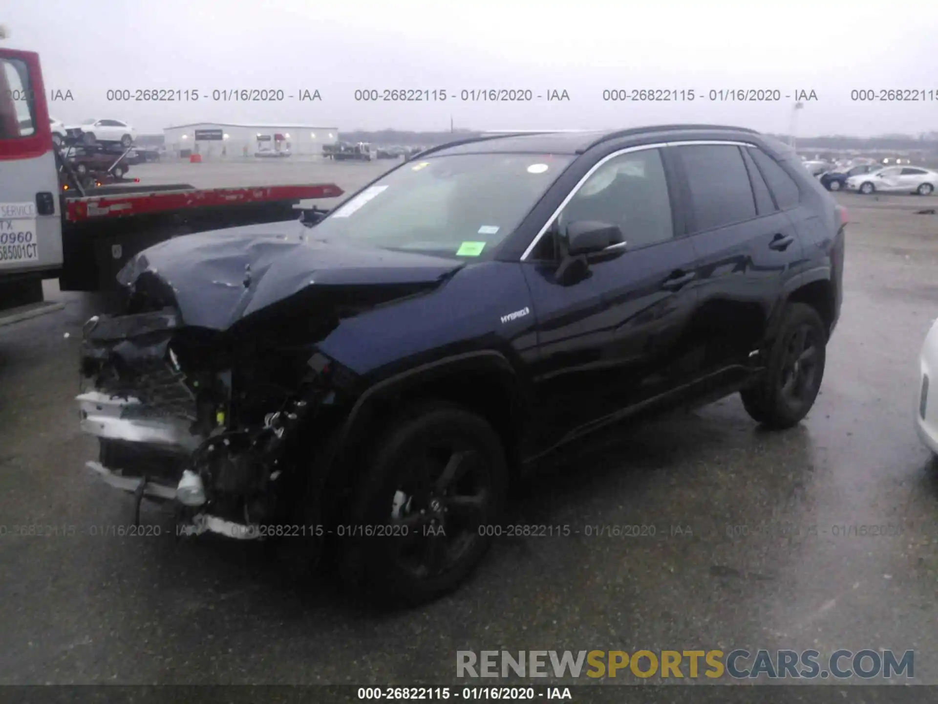 2 Photograph of a damaged car 2T3EWRFV4LW054011 TOYOTA RAV4 2020