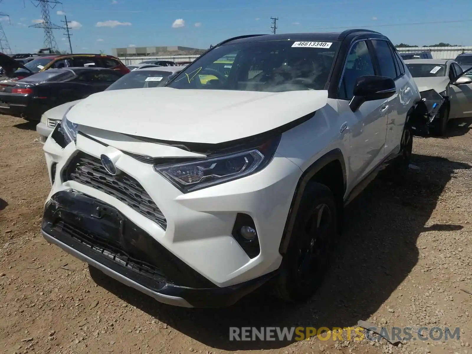 2 Photograph of a damaged car 2T3EWRFV6LW066483 TOYOTA RAV4 2020