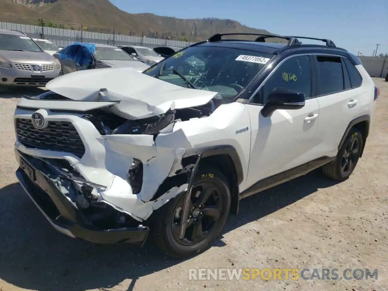 2 Photograph of a damaged car 2T3EWRFV8LW064170 TOYOTA RAV4 2020