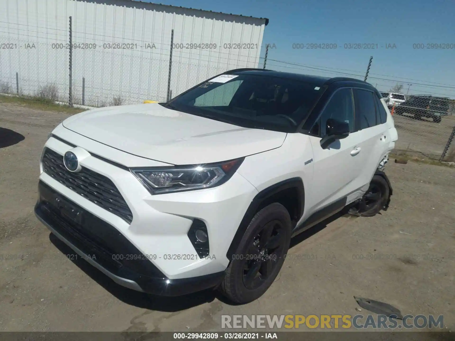 2 Фотография поврежденного автомобиля 2T3EWRFV8LW079493 TOYOTA RAV4 2020