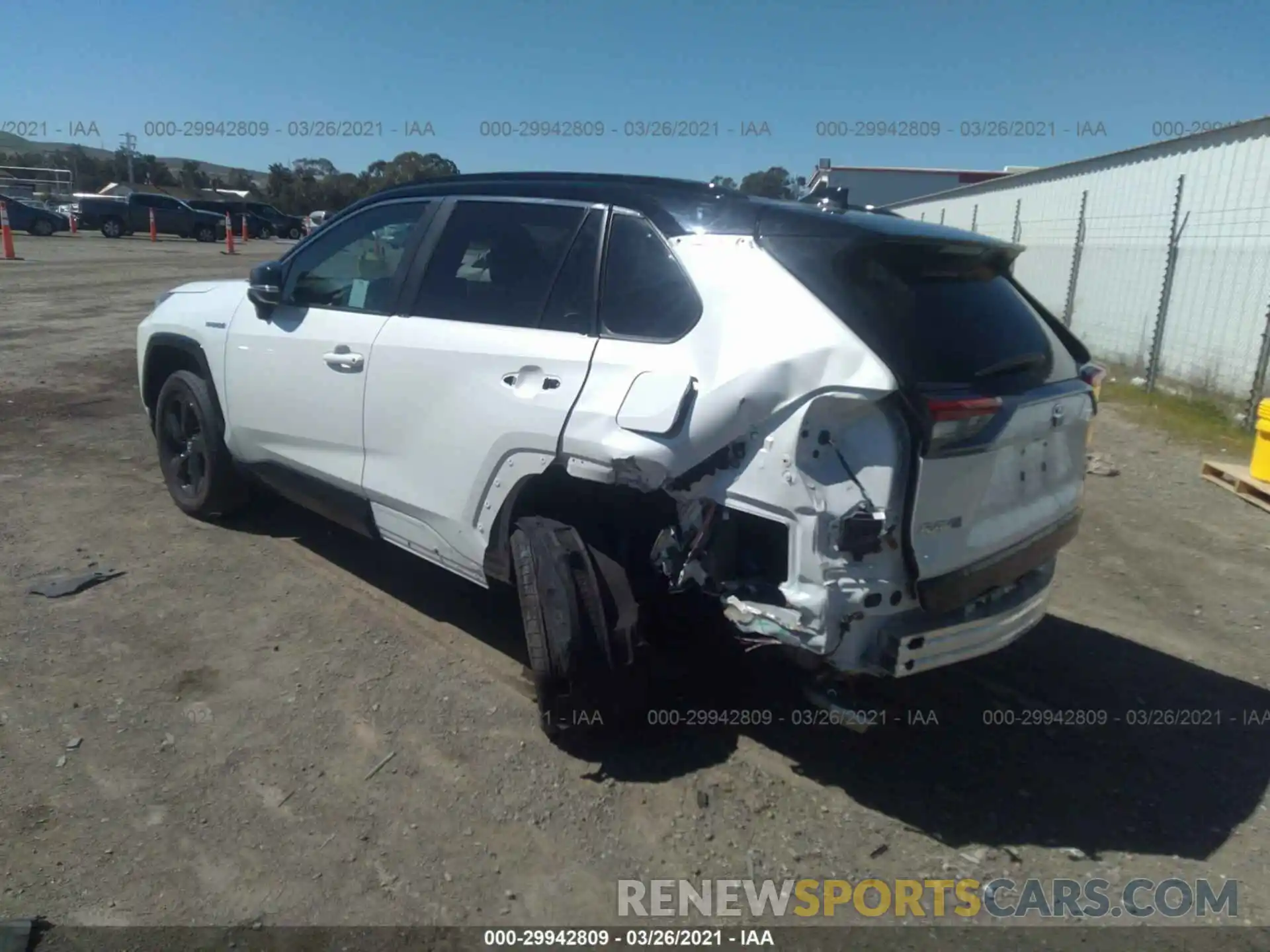 3 Photograph of a damaged car 2T3EWRFV8LW079493 TOYOTA RAV4 2020