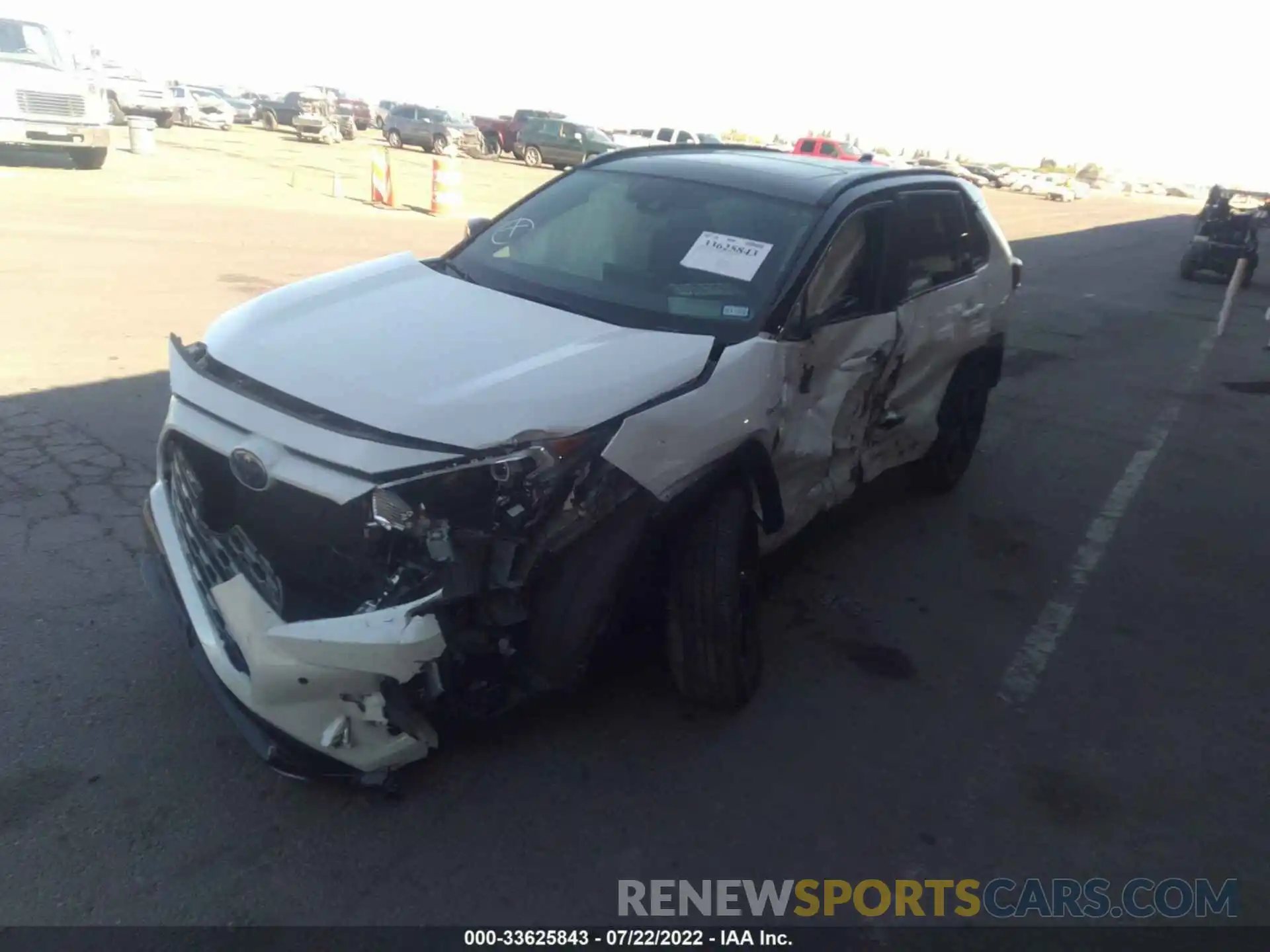 2 Photograph of a damaged car 2T3EWRFV8LW090025 TOYOTA RAV4 2020