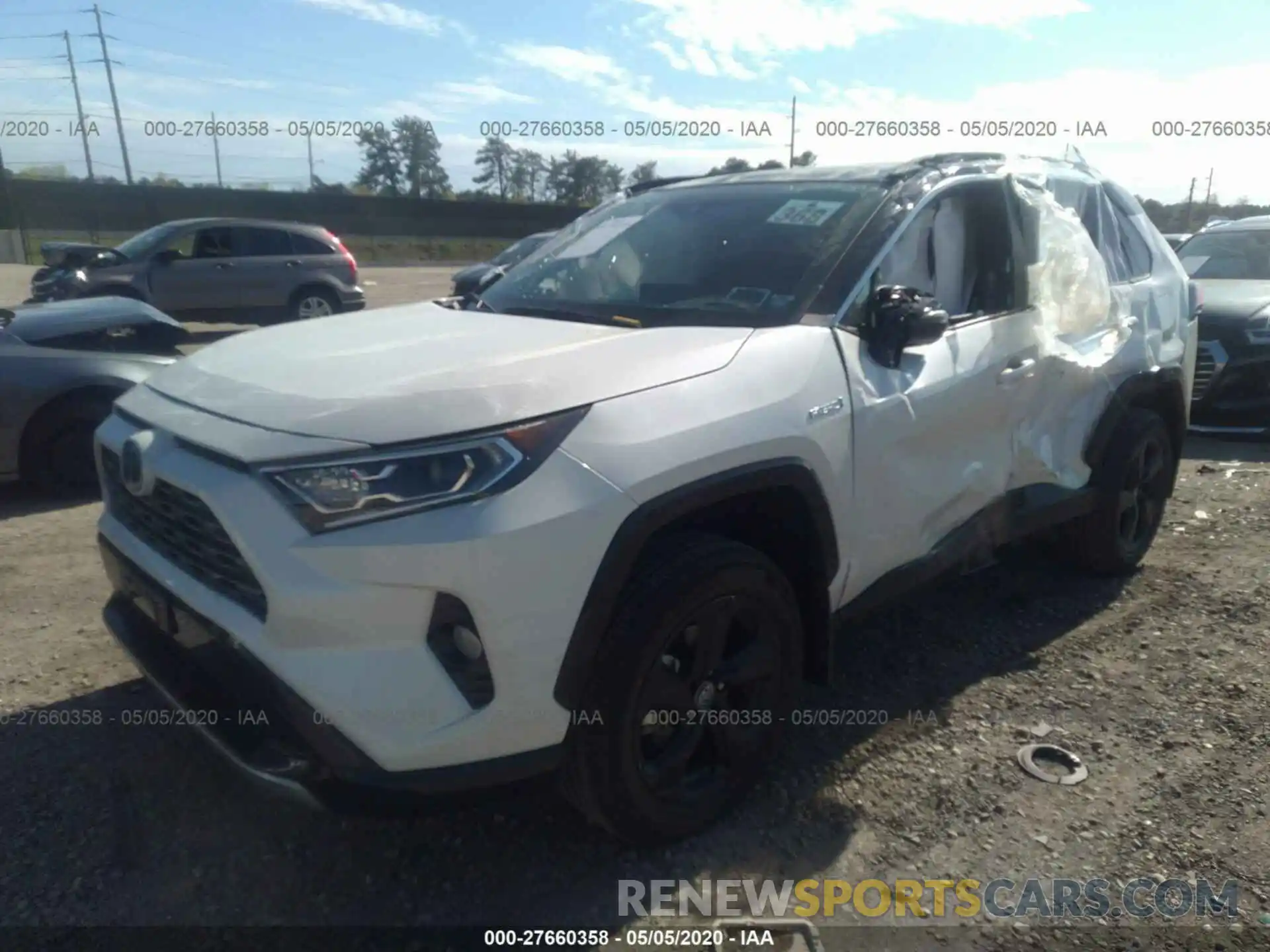 2 Photograph of a damaged car 2T3EWRFV9LW073251 TOYOTA RAV4 2020