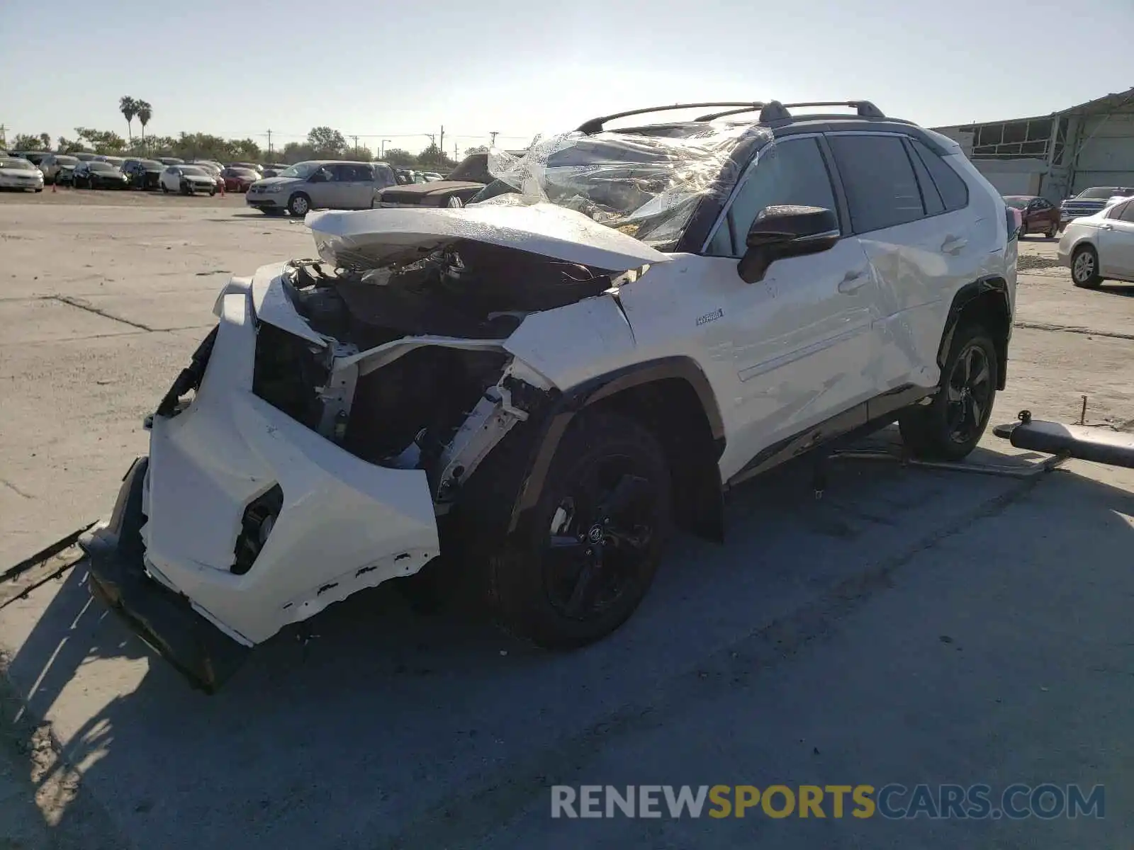 2 Photograph of a damaged car 2T3EWRFV9LW090129 TOYOTA RAV4 2020