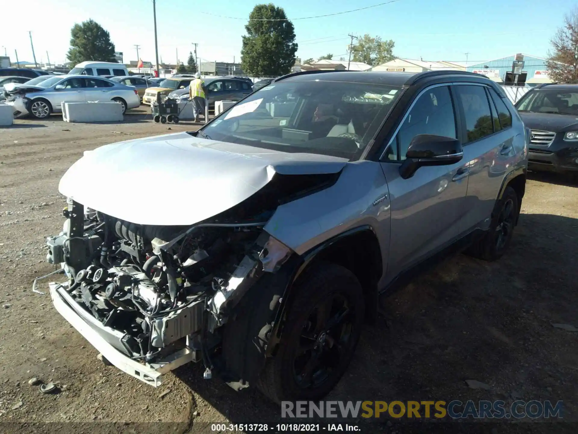 2 Photograph of a damaged car 2T3EWRFVXLW074845 TOYOTA RAV4 2020