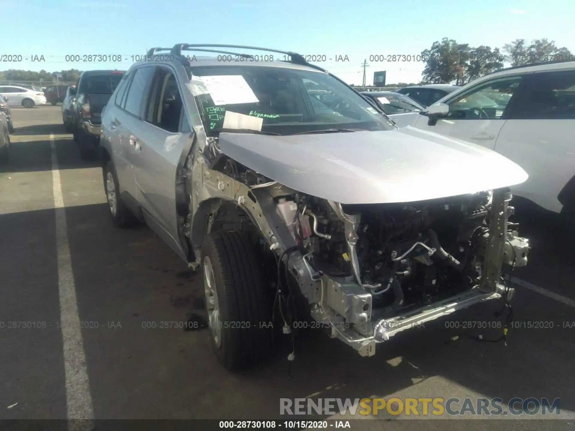 1 Photograph of a damaged car 2T3F1RFV0LC077497 TOYOTA RAV4 2020