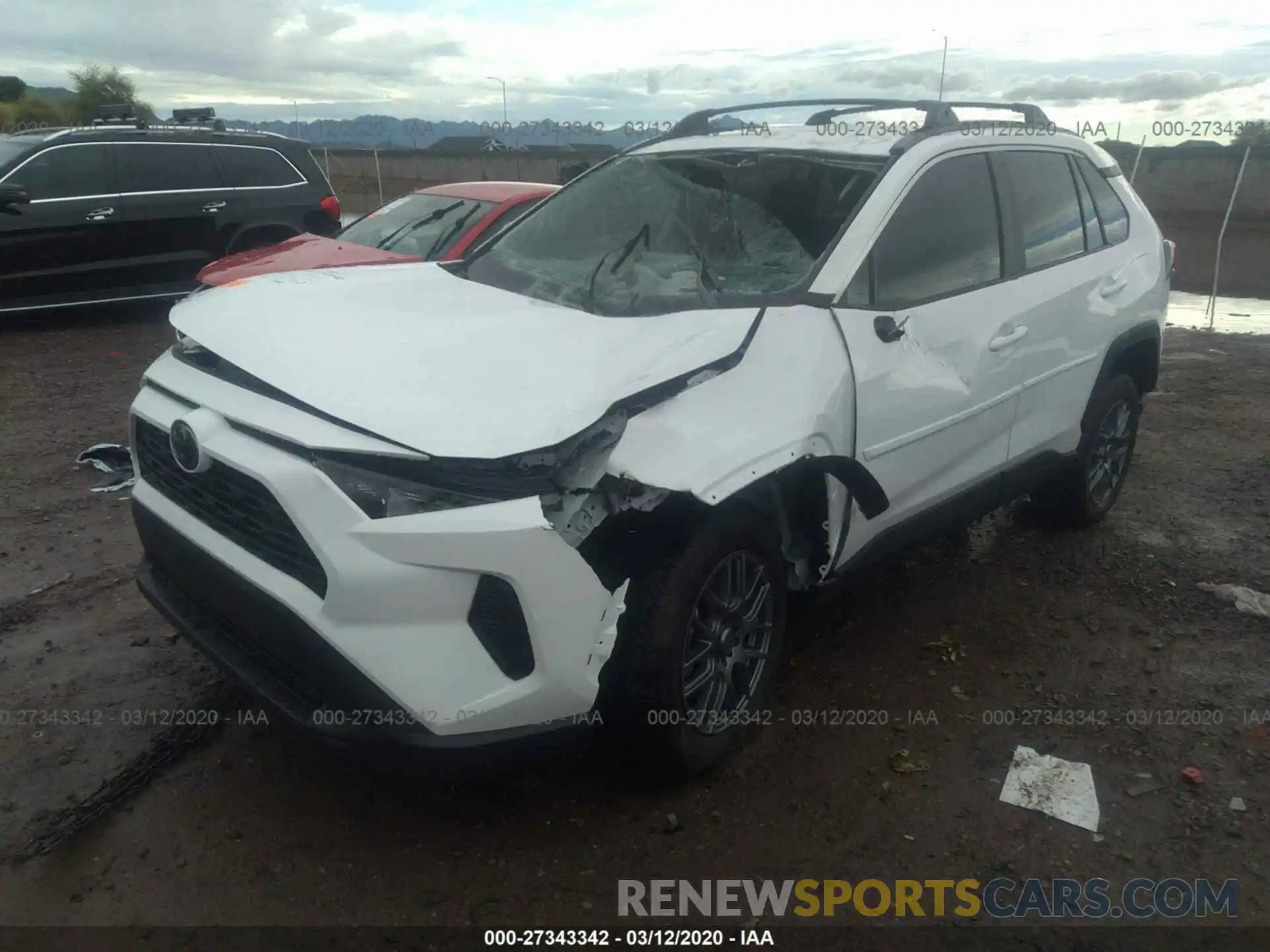 2 Photograph of a damaged car 2T3F1RFV0LC080366 TOYOTA RAV4 2020