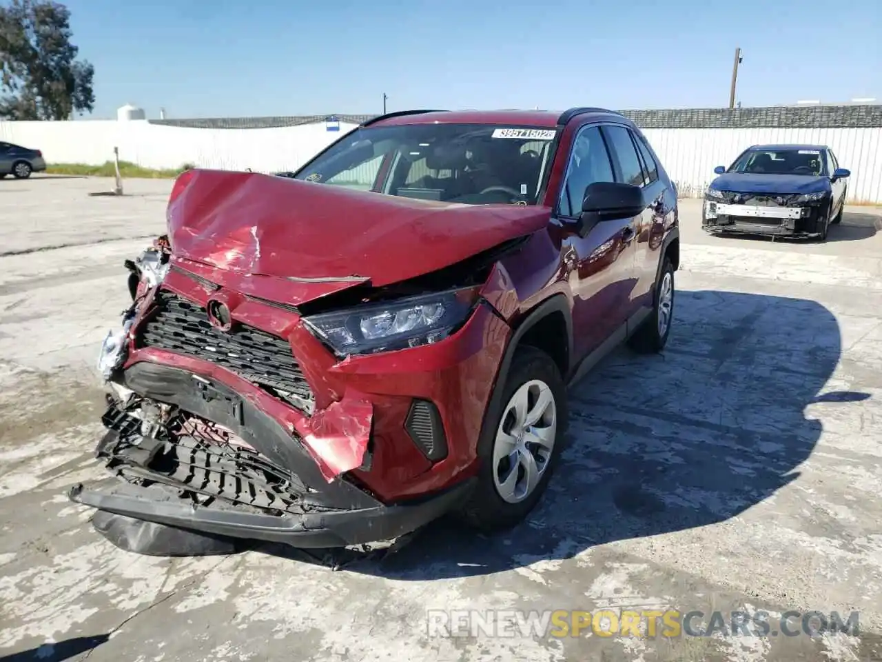 2 Photograph of a damaged car 2T3F1RFV0LC083364 TOYOTA RAV4 2020