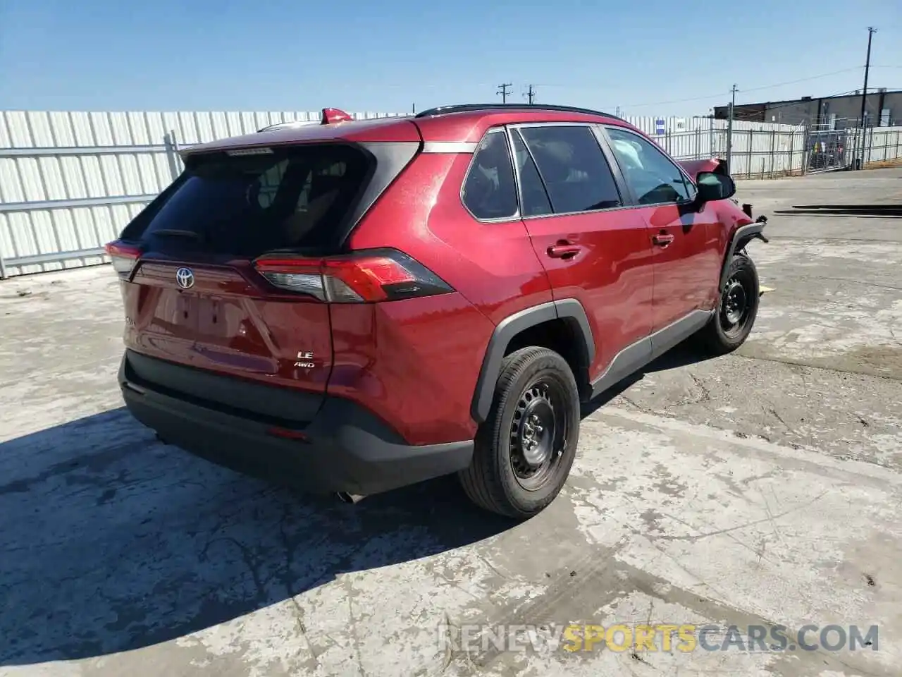 4 Photograph of a damaged car 2T3F1RFV0LC083364 TOYOTA RAV4 2020