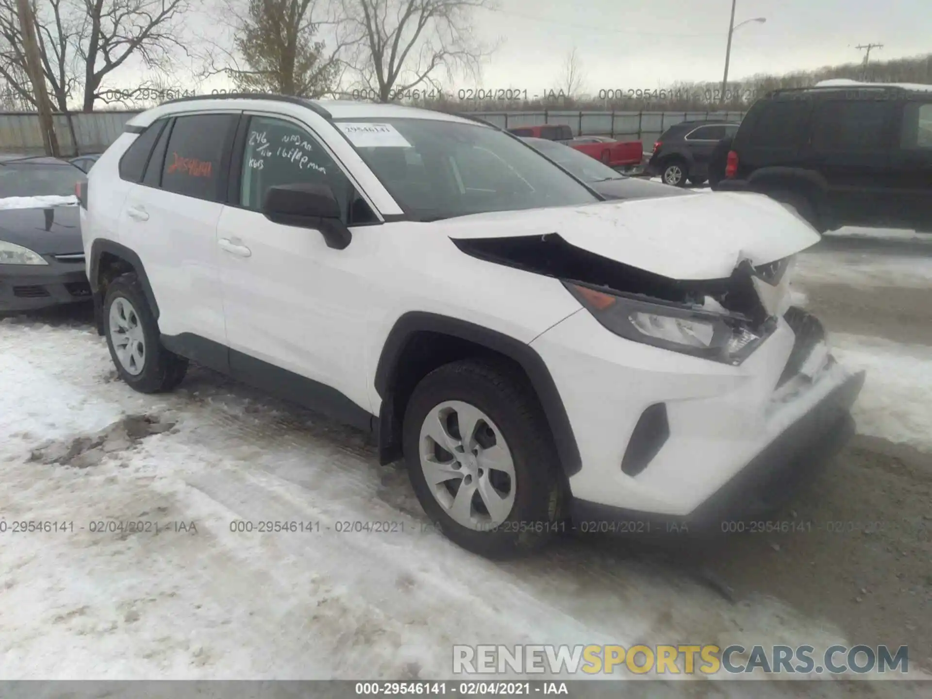 1 Photograph of a damaged car 2T3F1RFV0LC114581 TOYOTA RAV4 2020