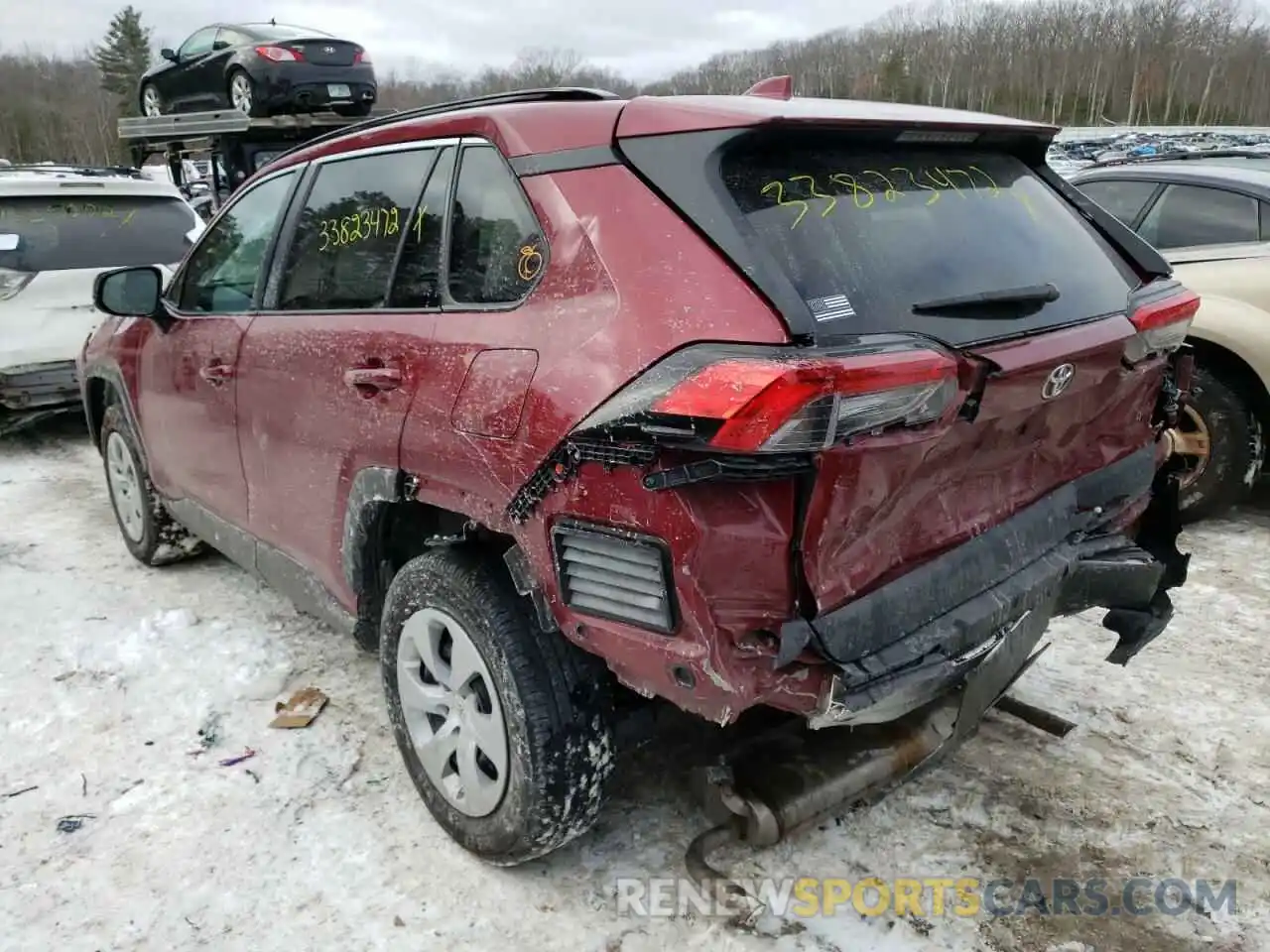 3 Фотография поврежденного автомобиля 2T3F1RFV0LC129047 TOYOTA RAV4 2020