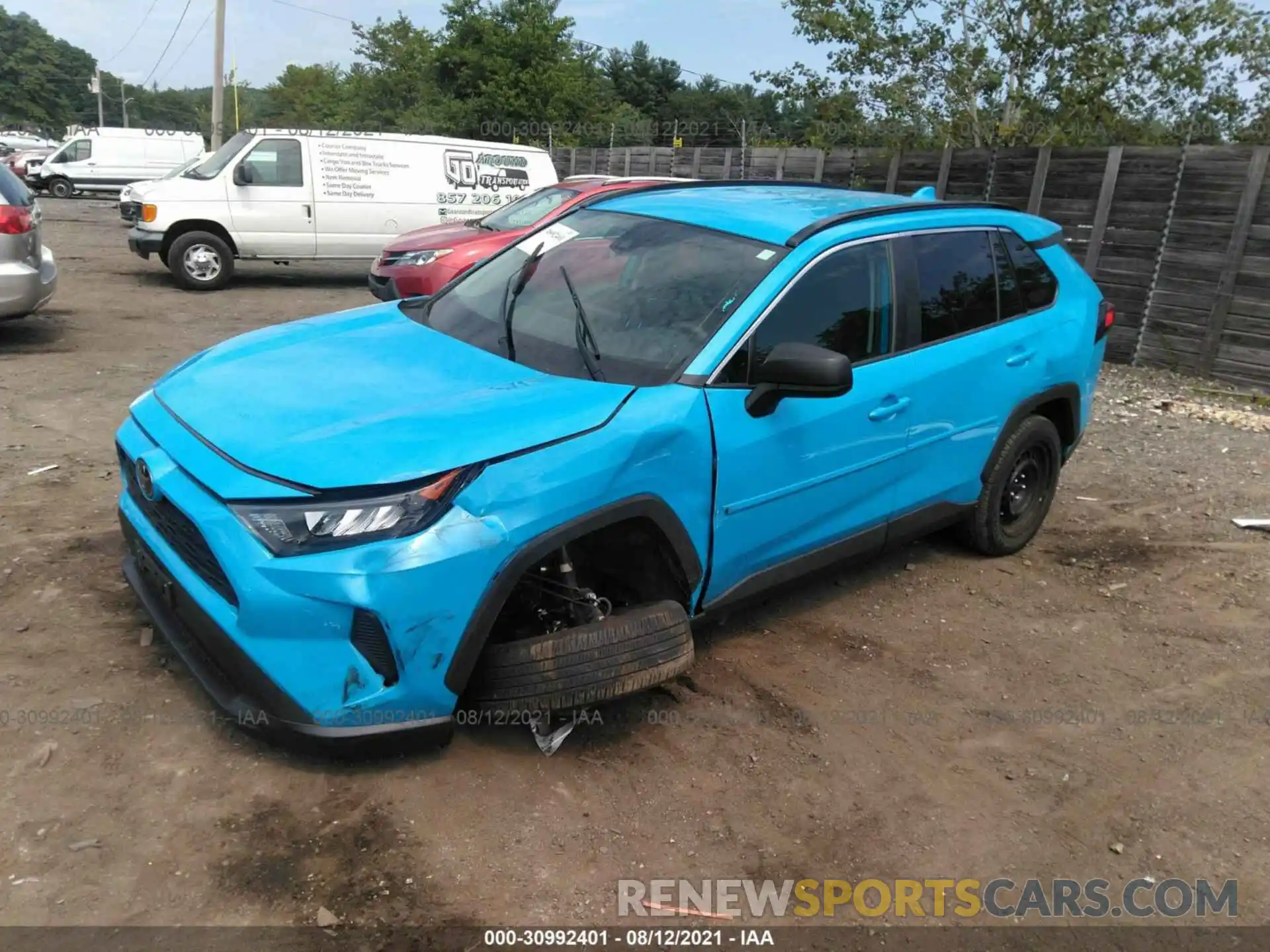 2 Photograph of a damaged car 2T3F1RFV0LW091916 TOYOTA RAV4 2020