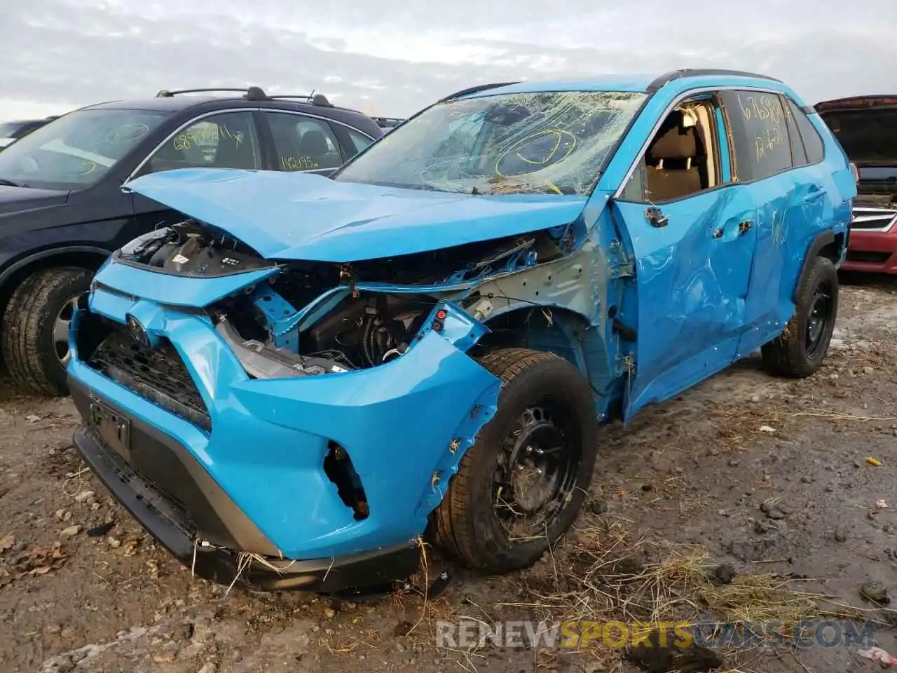 2 Photograph of a damaged car 2T3F1RFV1LC132071 TOYOTA RAV4 2020