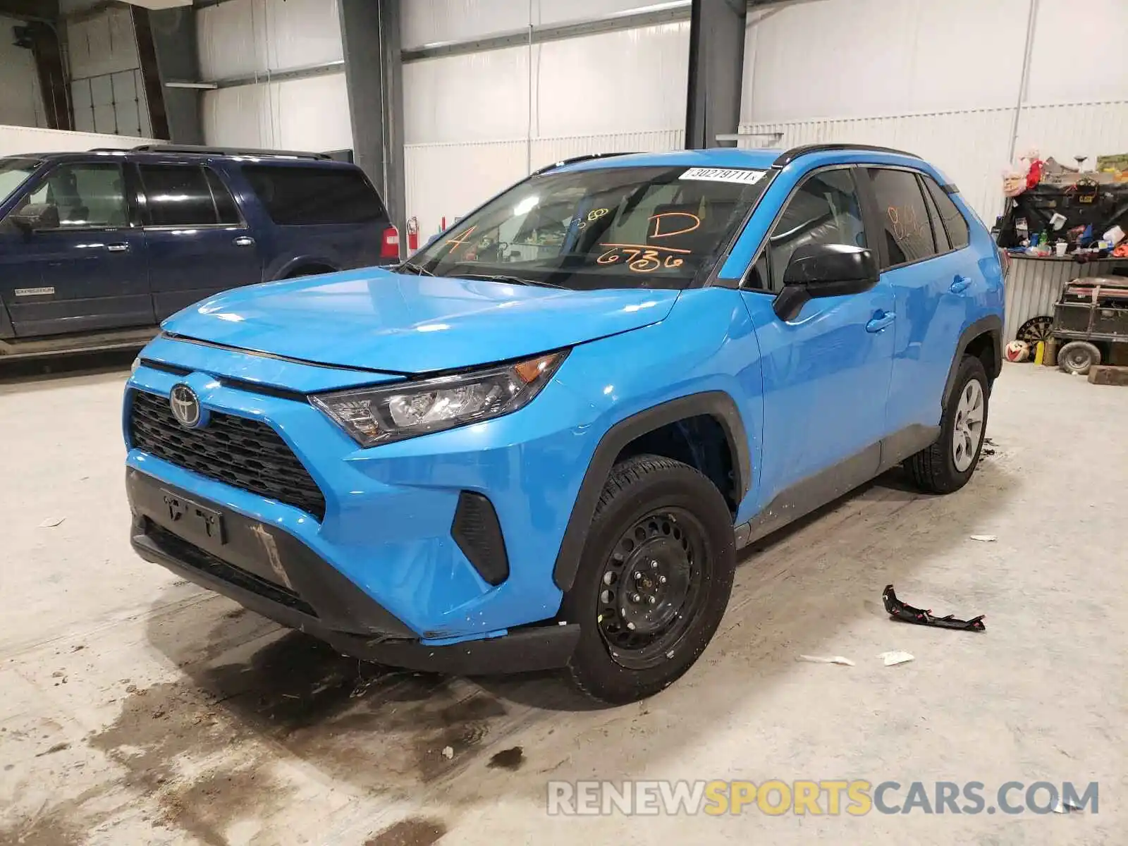 2 Photograph of a damaged car 2T3F1RFV1LW096736 TOYOTA RAV4 2020