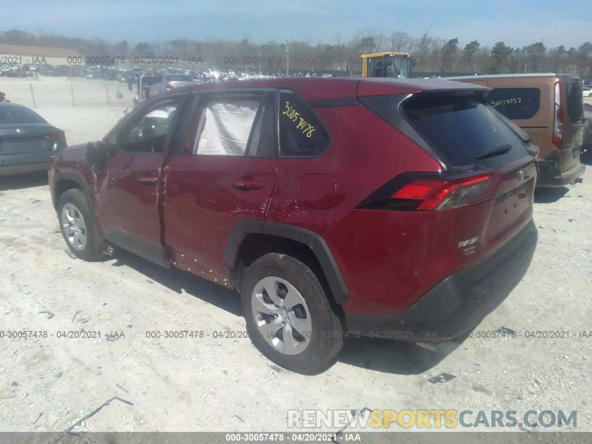 3 Photograph of a damaged car 2T3F1RFV1LW107668 TOYOTA RAV4 2020