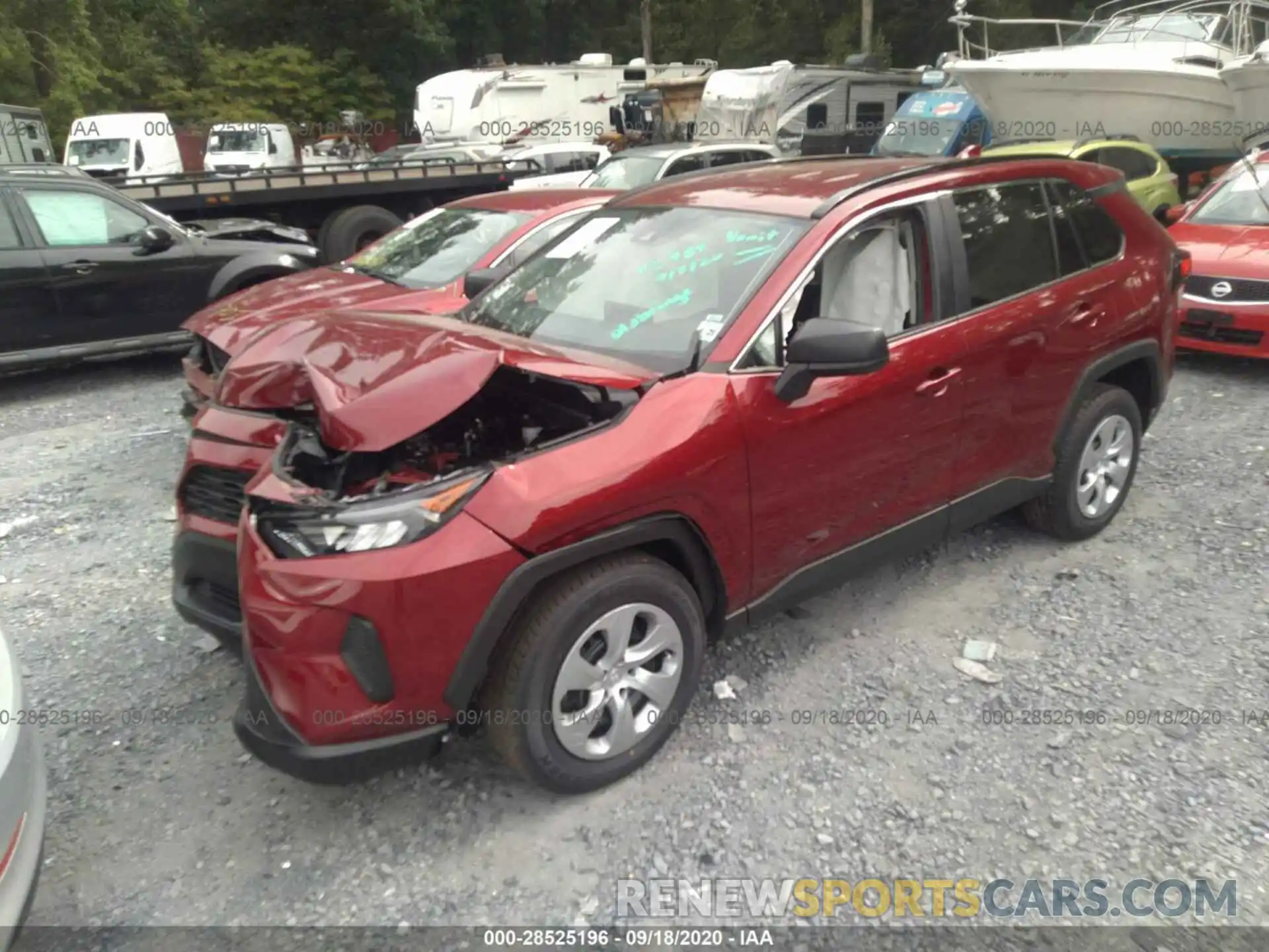 2 Photograph of a damaged car 2T3F1RFV1LW107721 TOYOTA RAV4 2020