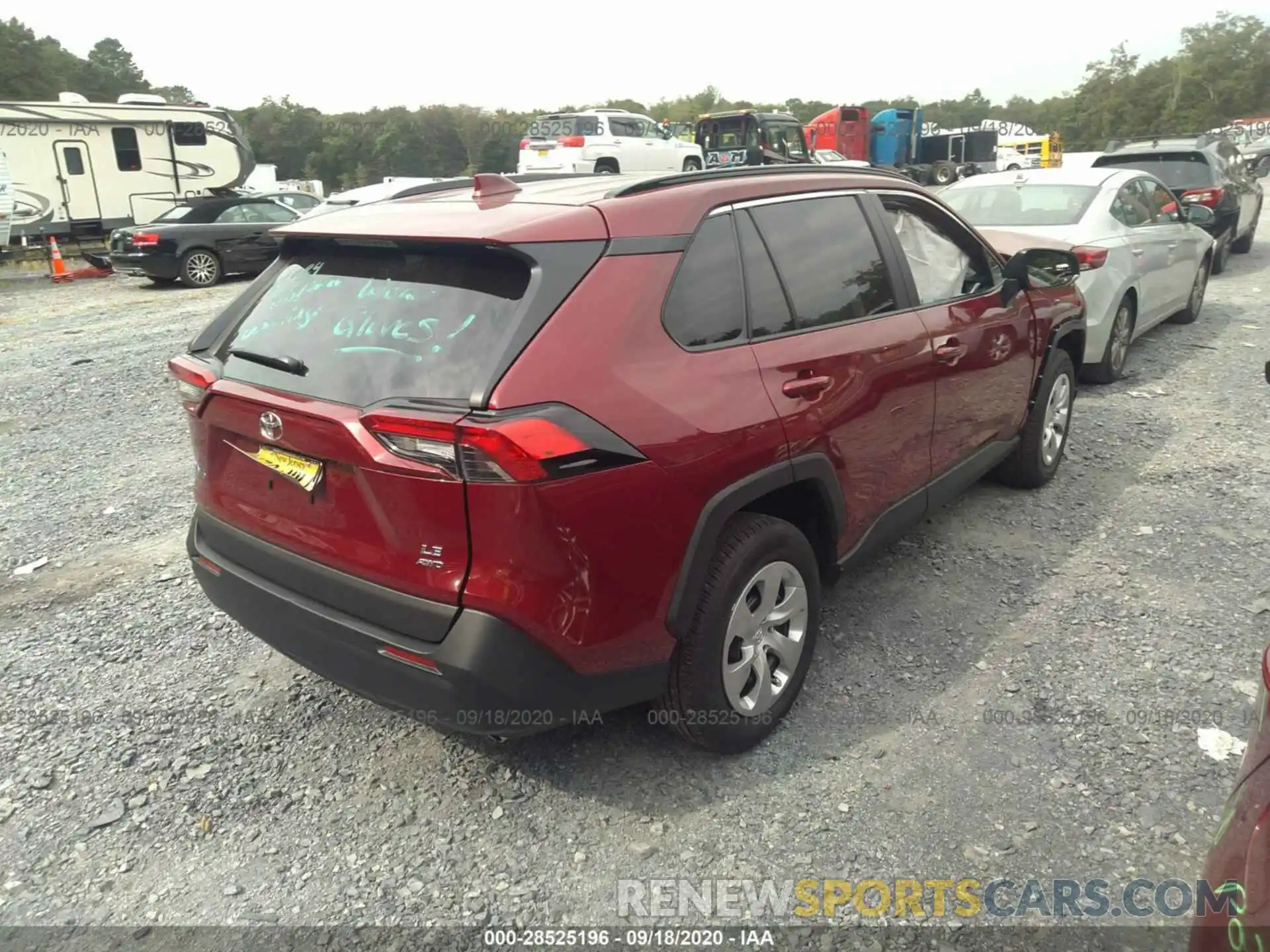 4 Photograph of a damaged car 2T3F1RFV1LW107721 TOYOTA RAV4 2020