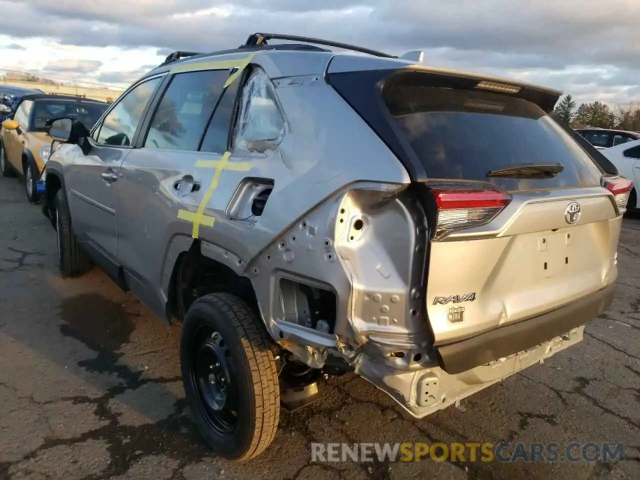 3 Photograph of a damaged car 2T3F1RFV1LW114376 TOYOTA RAV4 2020