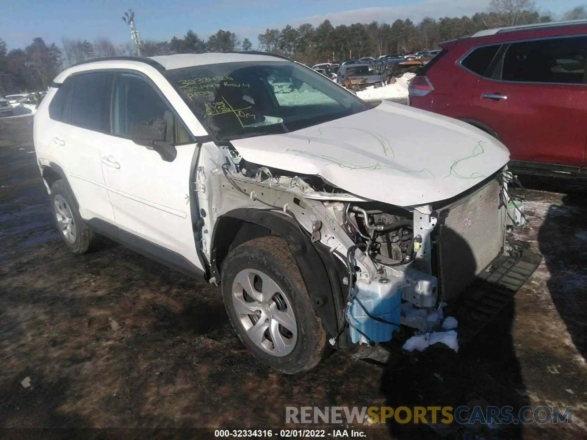 1 Photograph of a damaged car 2T3F1RFV2LC074911 TOYOTA RAV4 2020