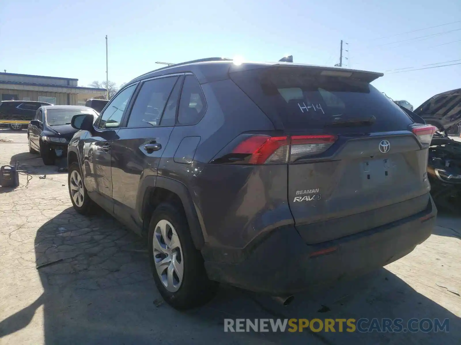 3 Photograph of a damaged car 2T3F1RFV2LC092566 TOYOTA RAV4 2020