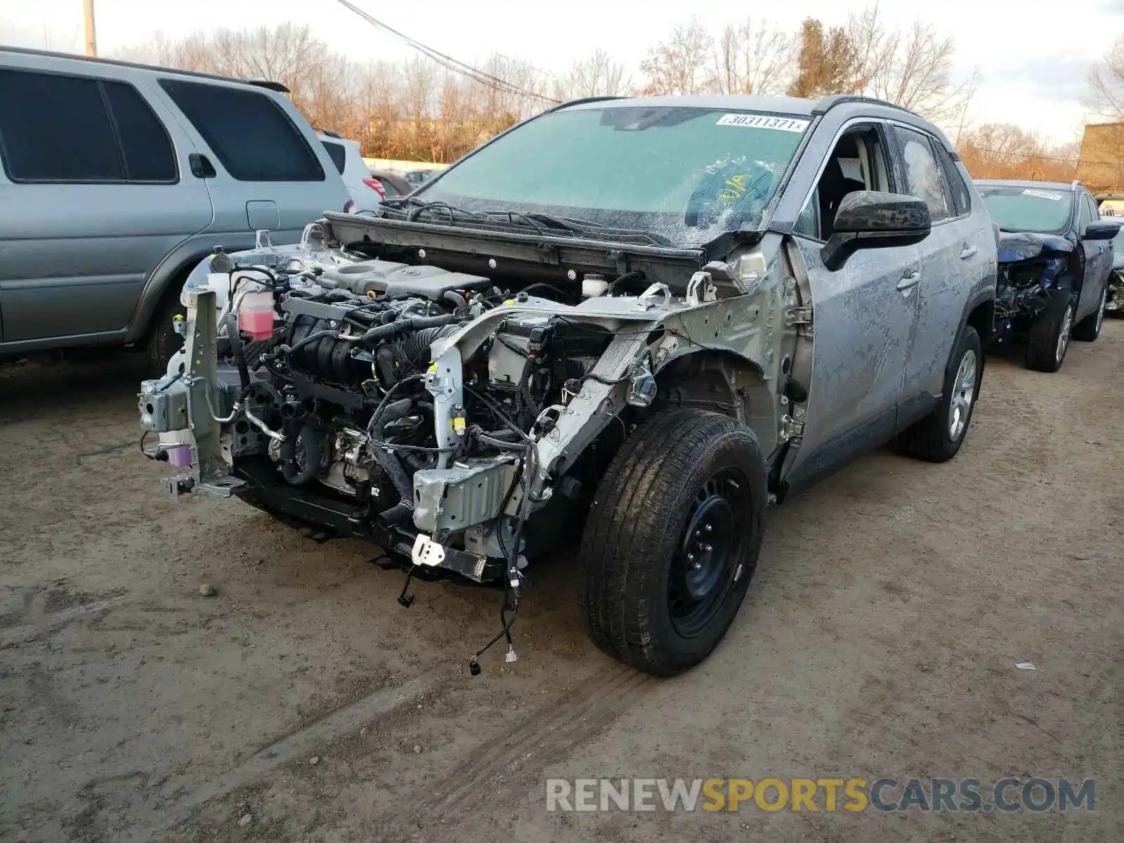 2 Photograph of a damaged car 2T3F1RFV2LC093250 TOYOTA RAV4 2020